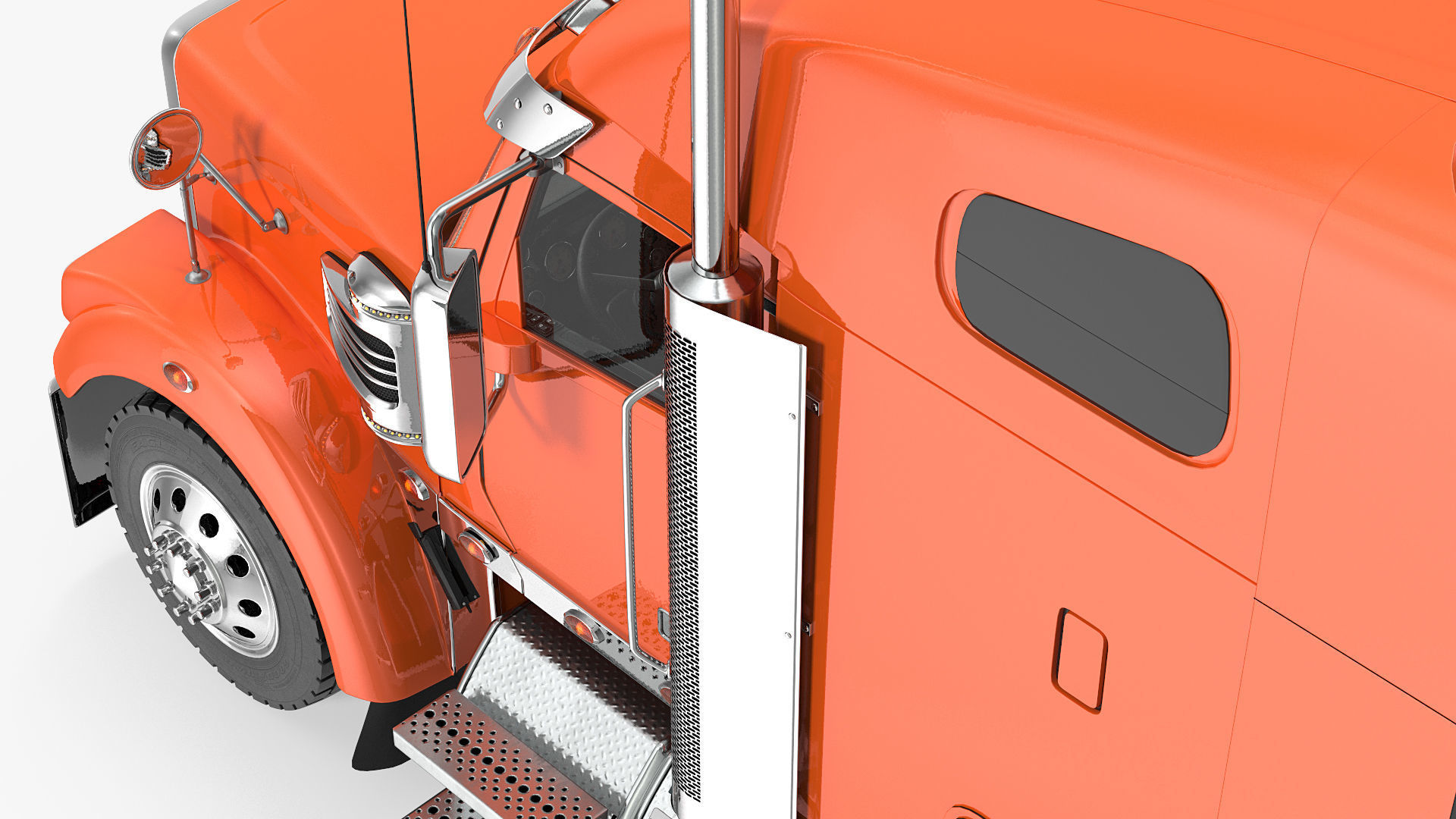 2020 Freightliner 122SD Truck 3D model_16