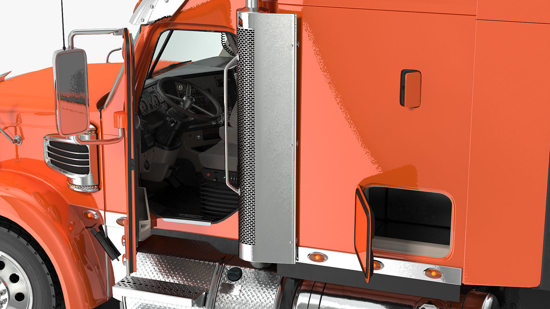 2020 Freightliner 122SD Truck 3D model_9