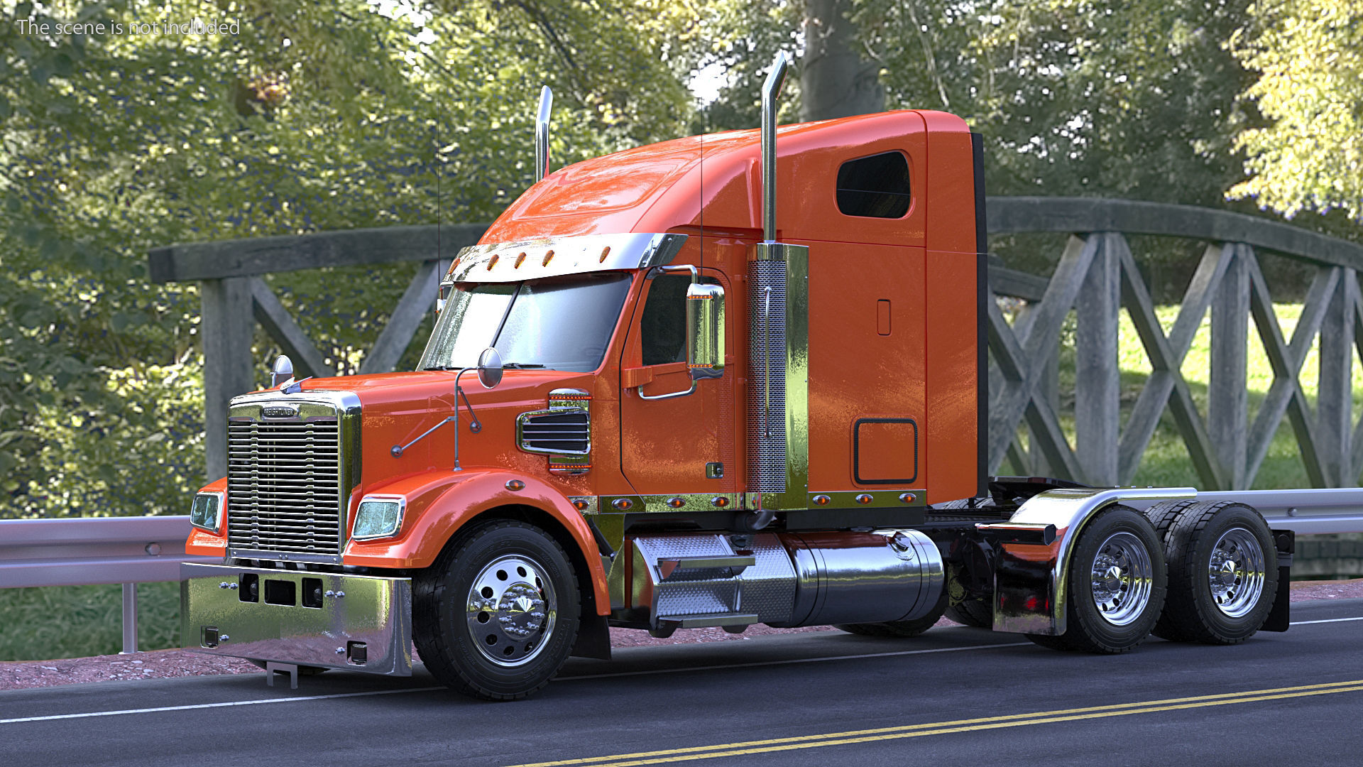 2020 Freightliner 122SD Truck 3D model_2