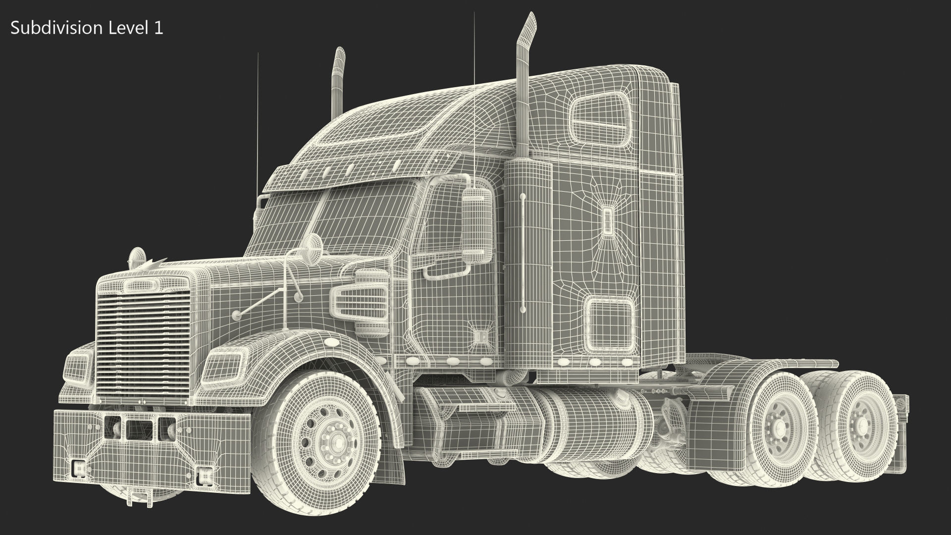 2020 Freightliner 122SD Truck 3D model_26