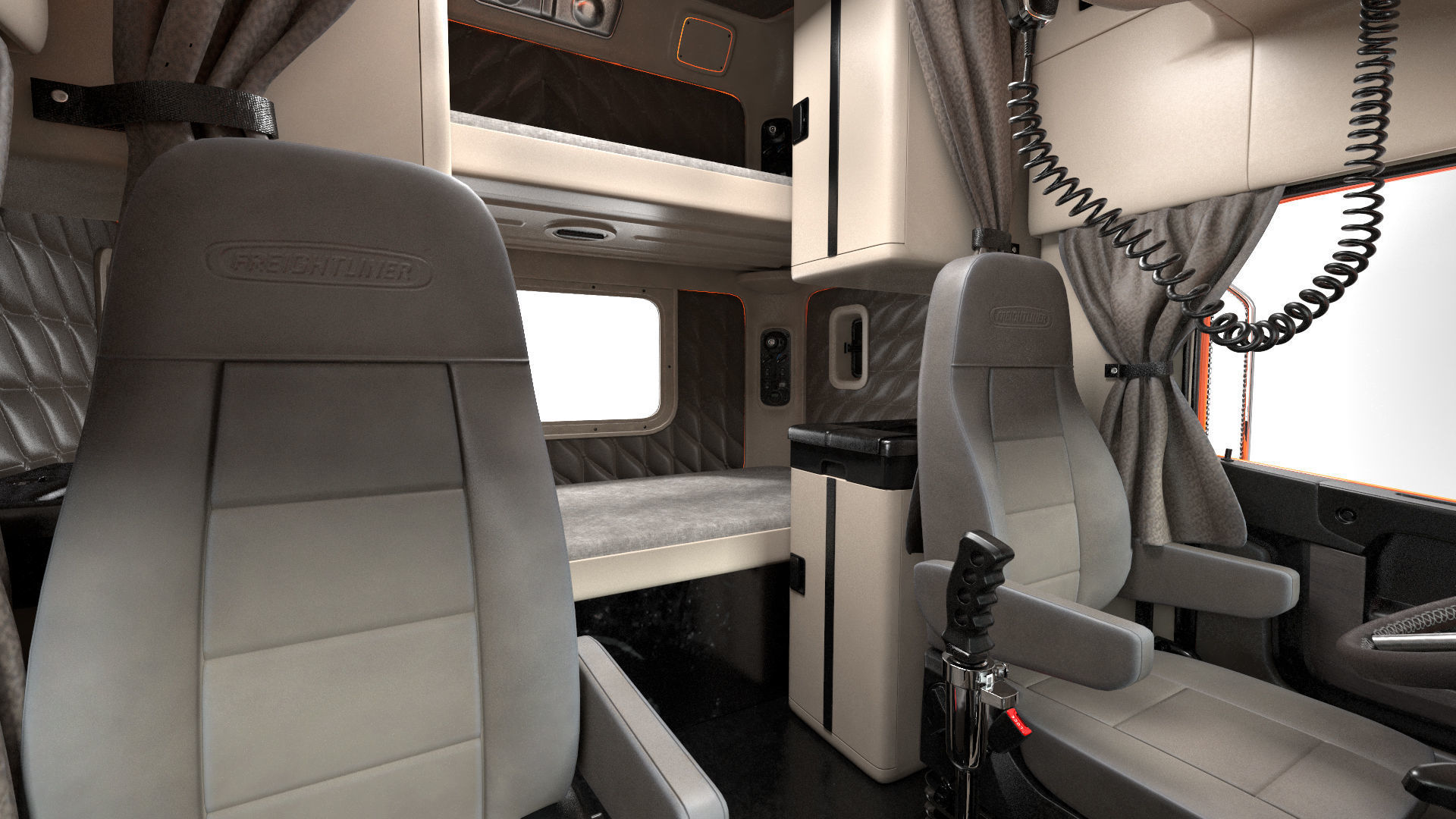 2020 Freightliner 122SD Truck 3D model_13