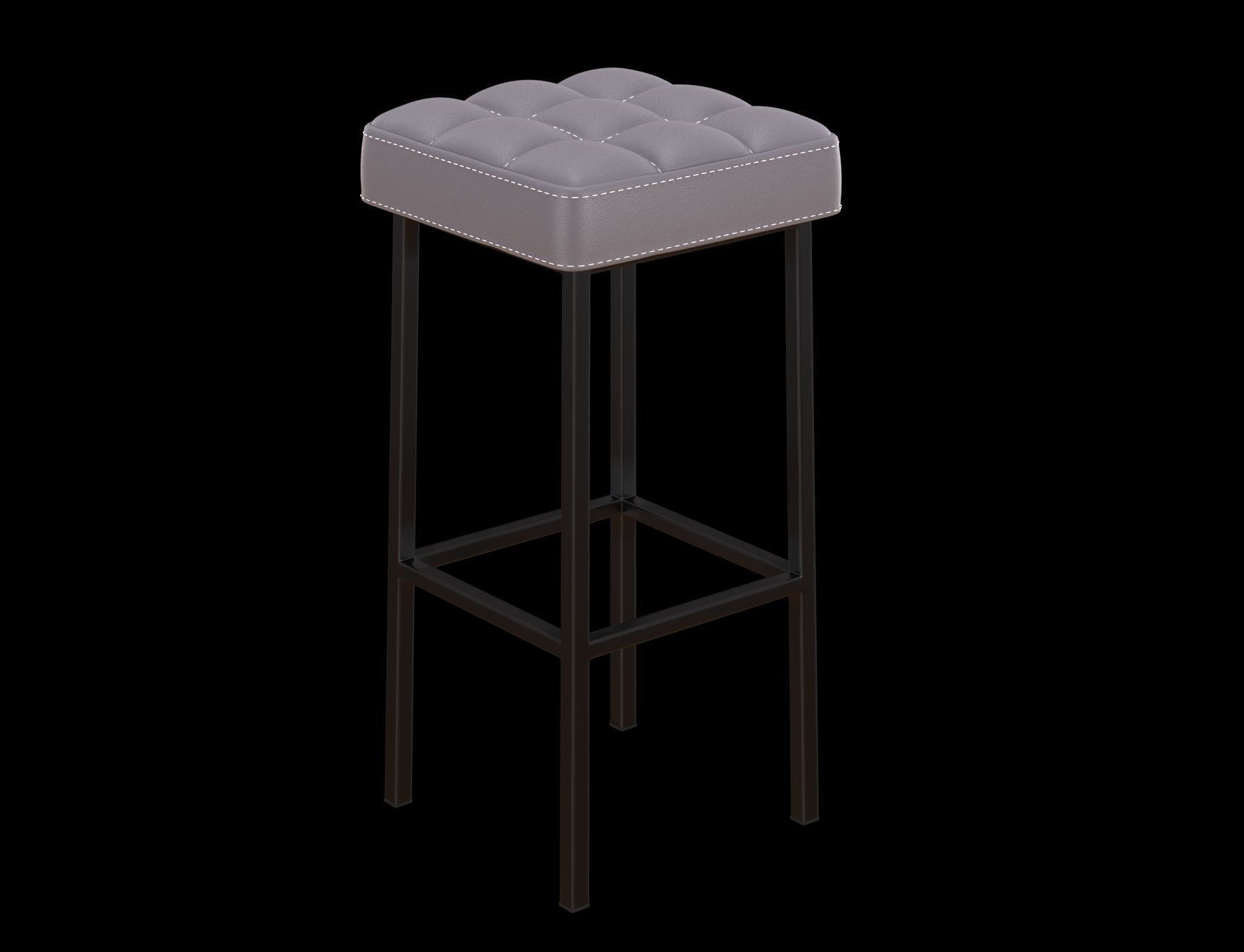 Bar stool Loft 3D model_6