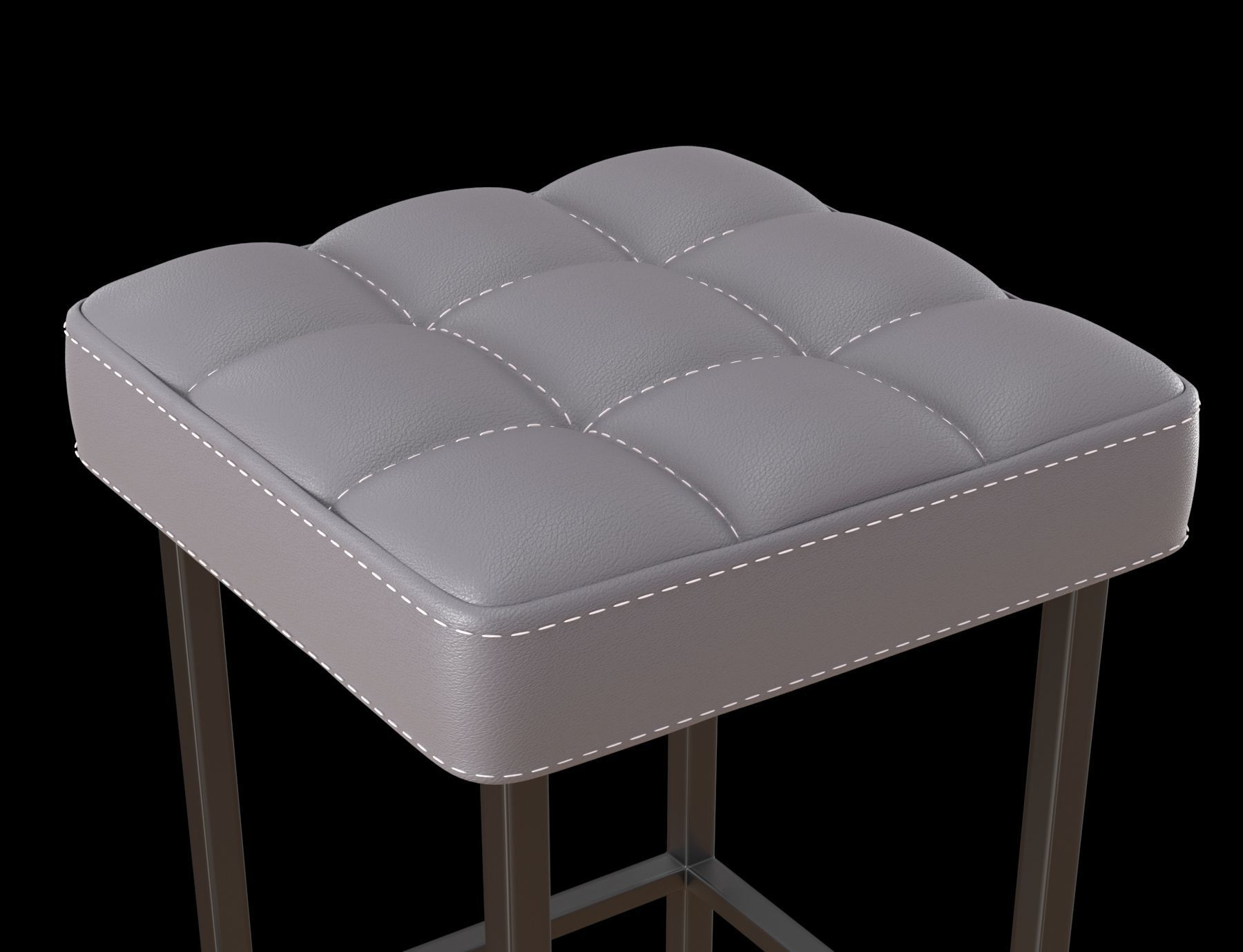 Bar stool Loft 3D model_3