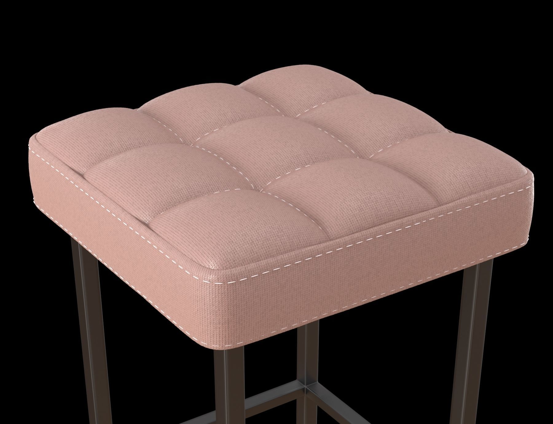 Bar stool Loft 3D model_5