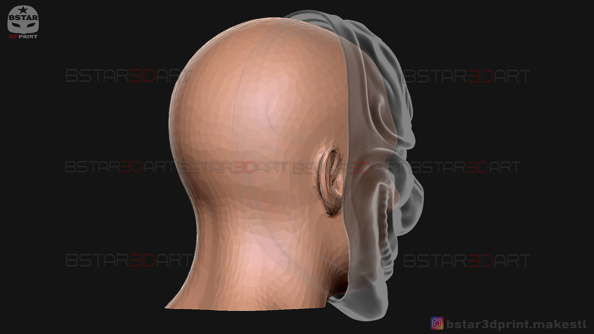 Hoxton Mask - Payday 2 Mask - Halloween Cosplay Mask 3D print model_20