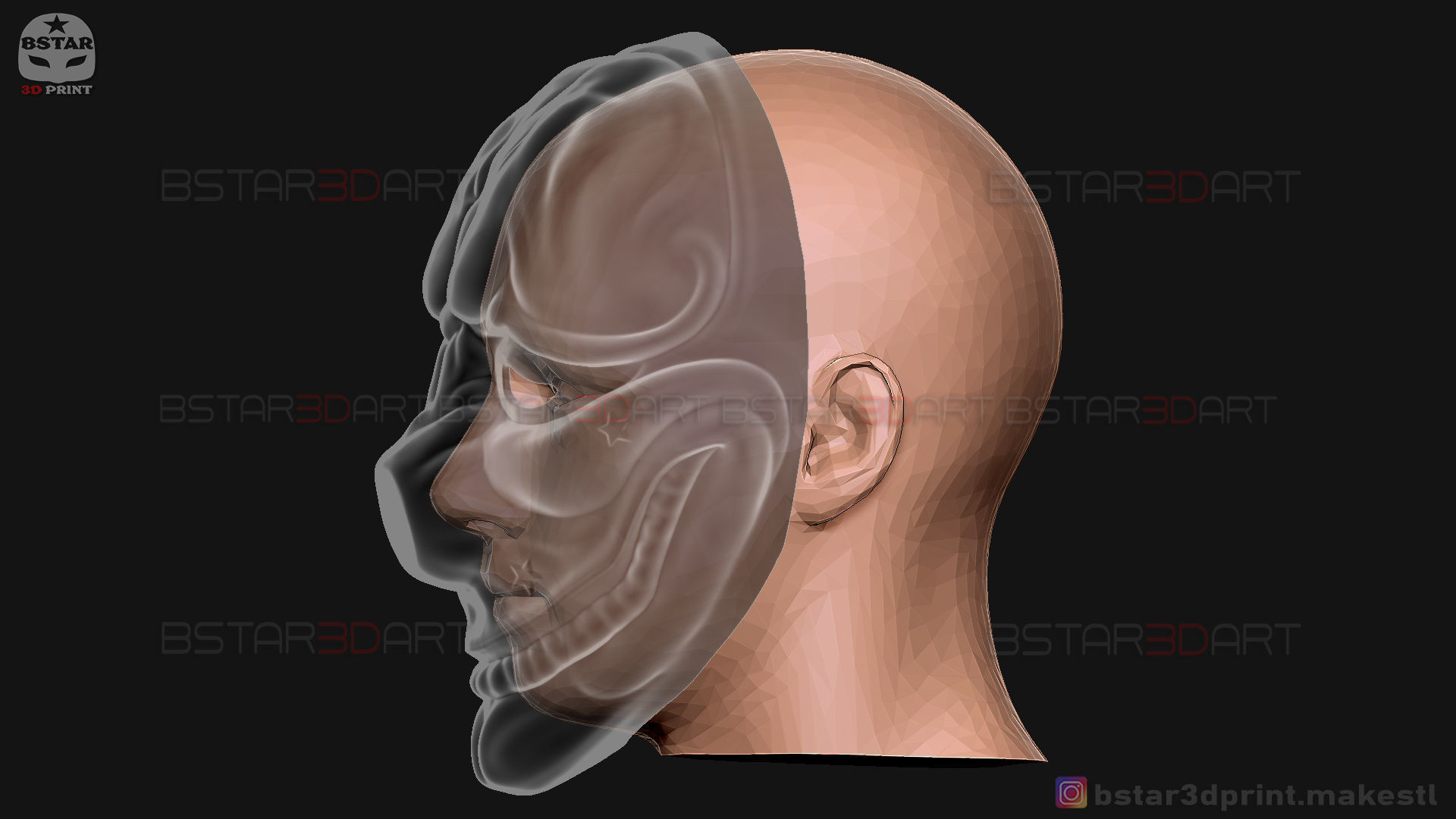 Hoxton Mask - Payday 2 Mask - Halloween Cosplay Mask 3D print model_19