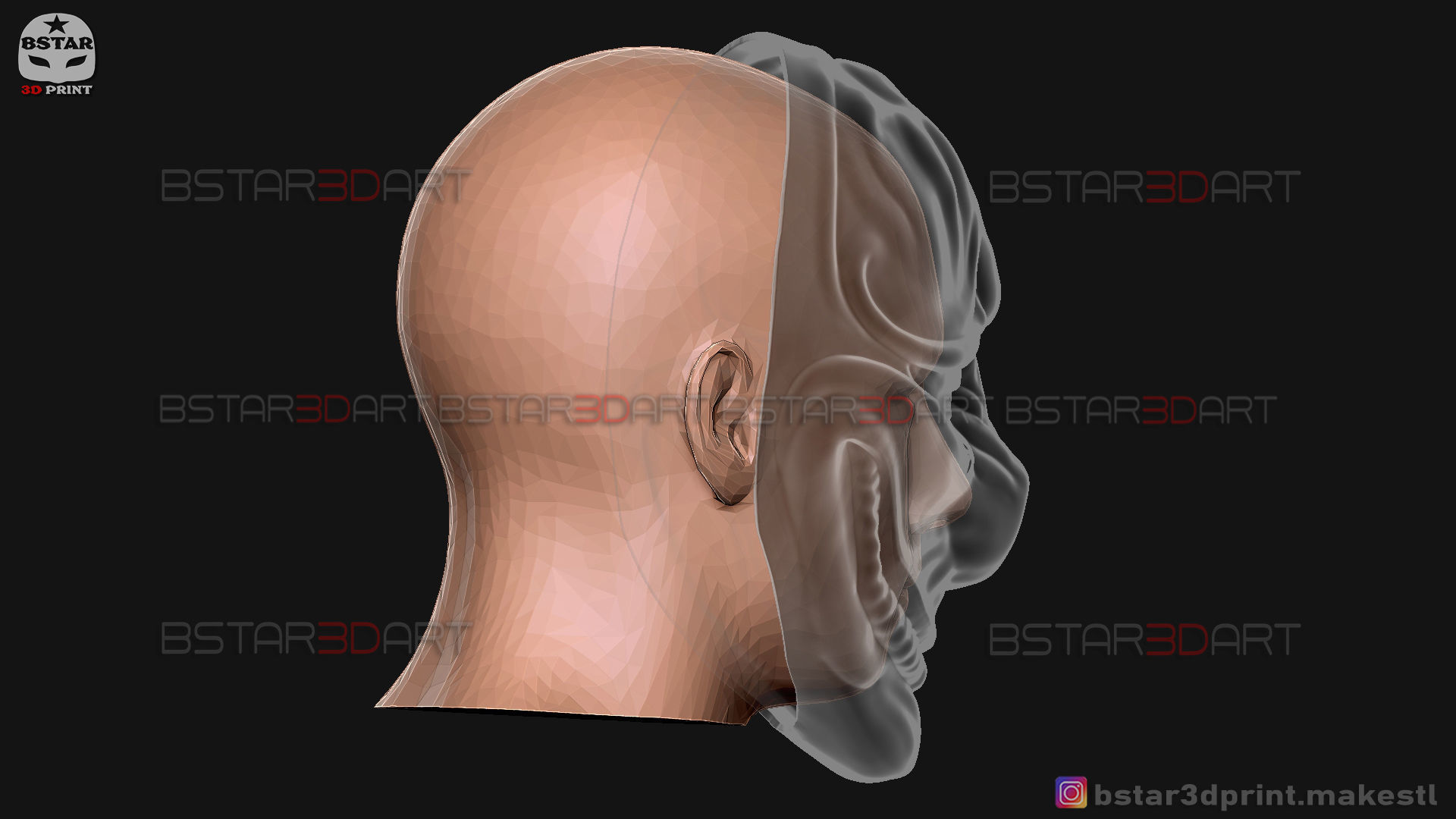 Hoxton Mask - Payday 2 Mask - Halloween Cosplay Mask 3D print model_17