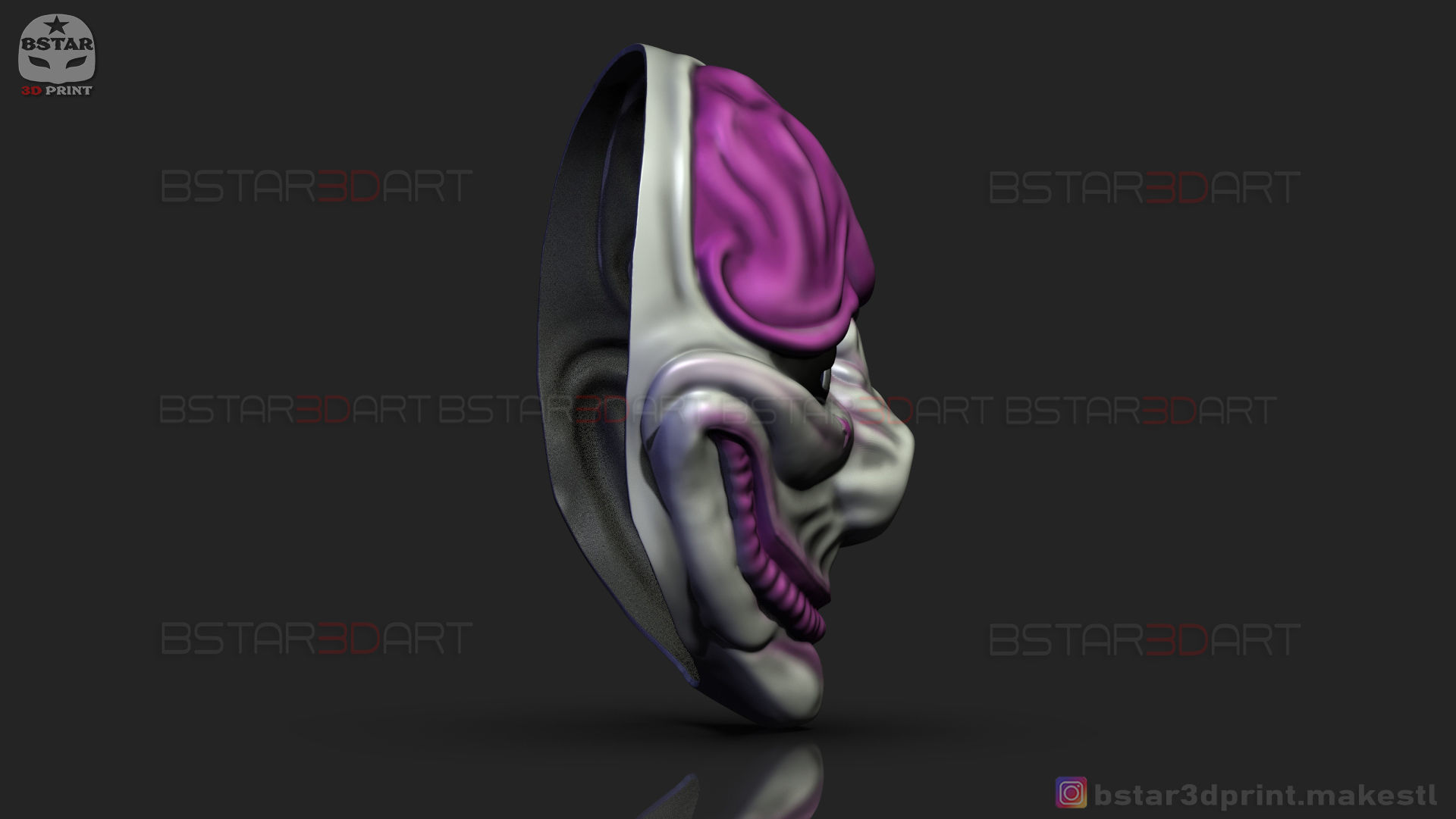 Hoxton Mask - Payday 2 Mask - Halloween Cosplay Mask 3D print model_7