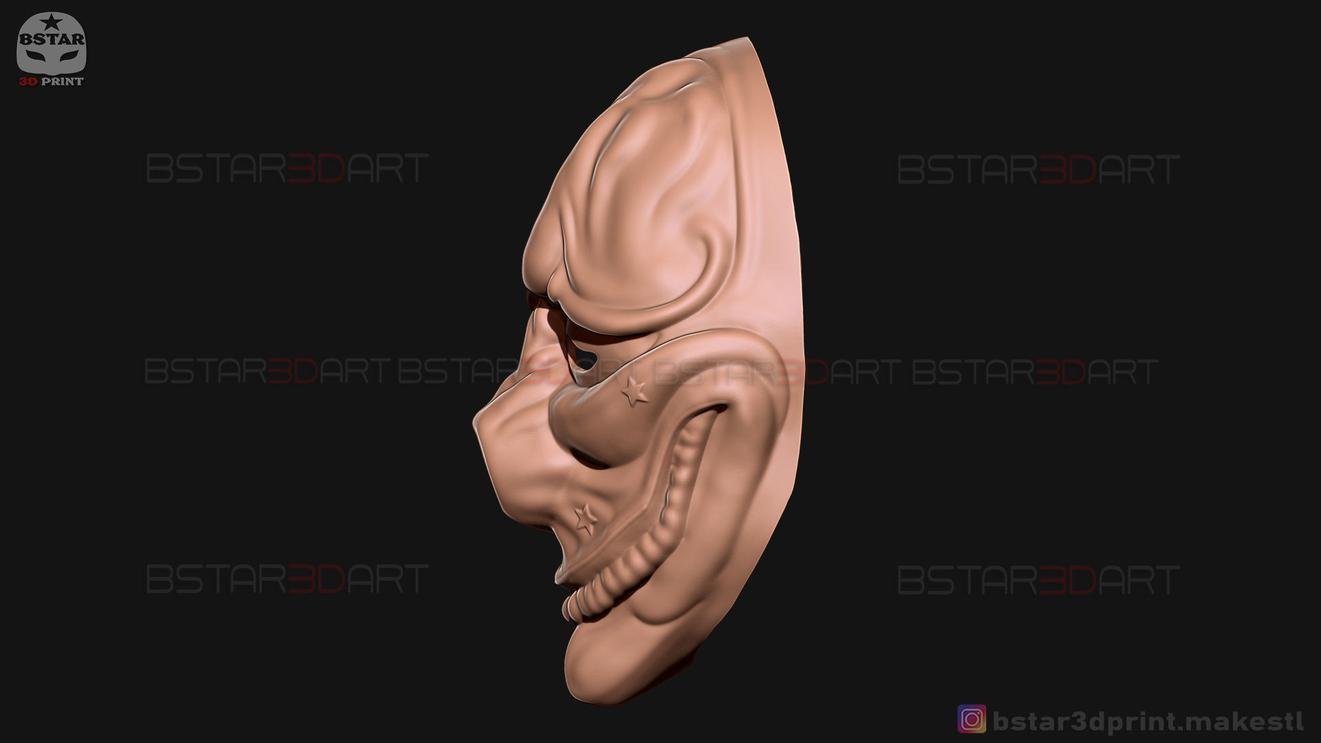 Hoxton Mask - Payday 2 Mask - Halloween Cosplay Mask 3D print model_10