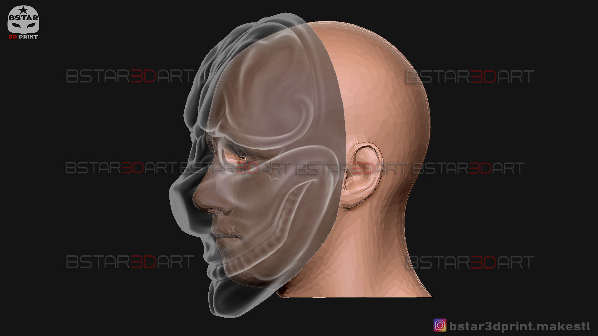 Hoxton Mask - Payday 2 Mask - Halloween Cosplay Mask 3D print model_16
