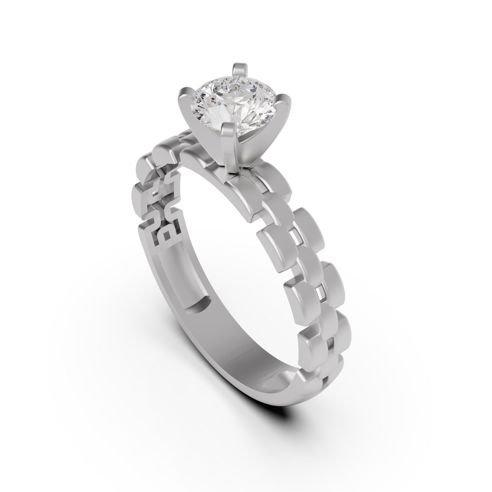 Diamond ring R-F 3D print model_6