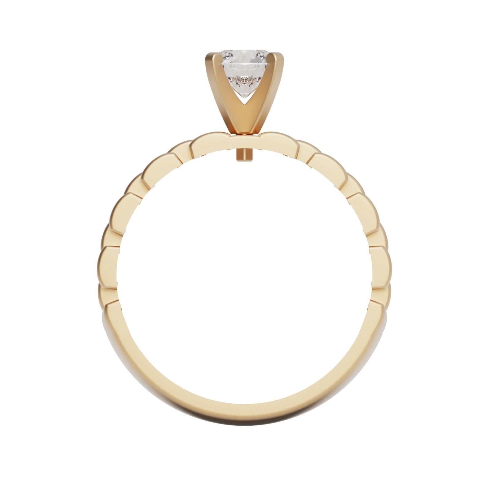 Diamond ring R-F 3D print model_3