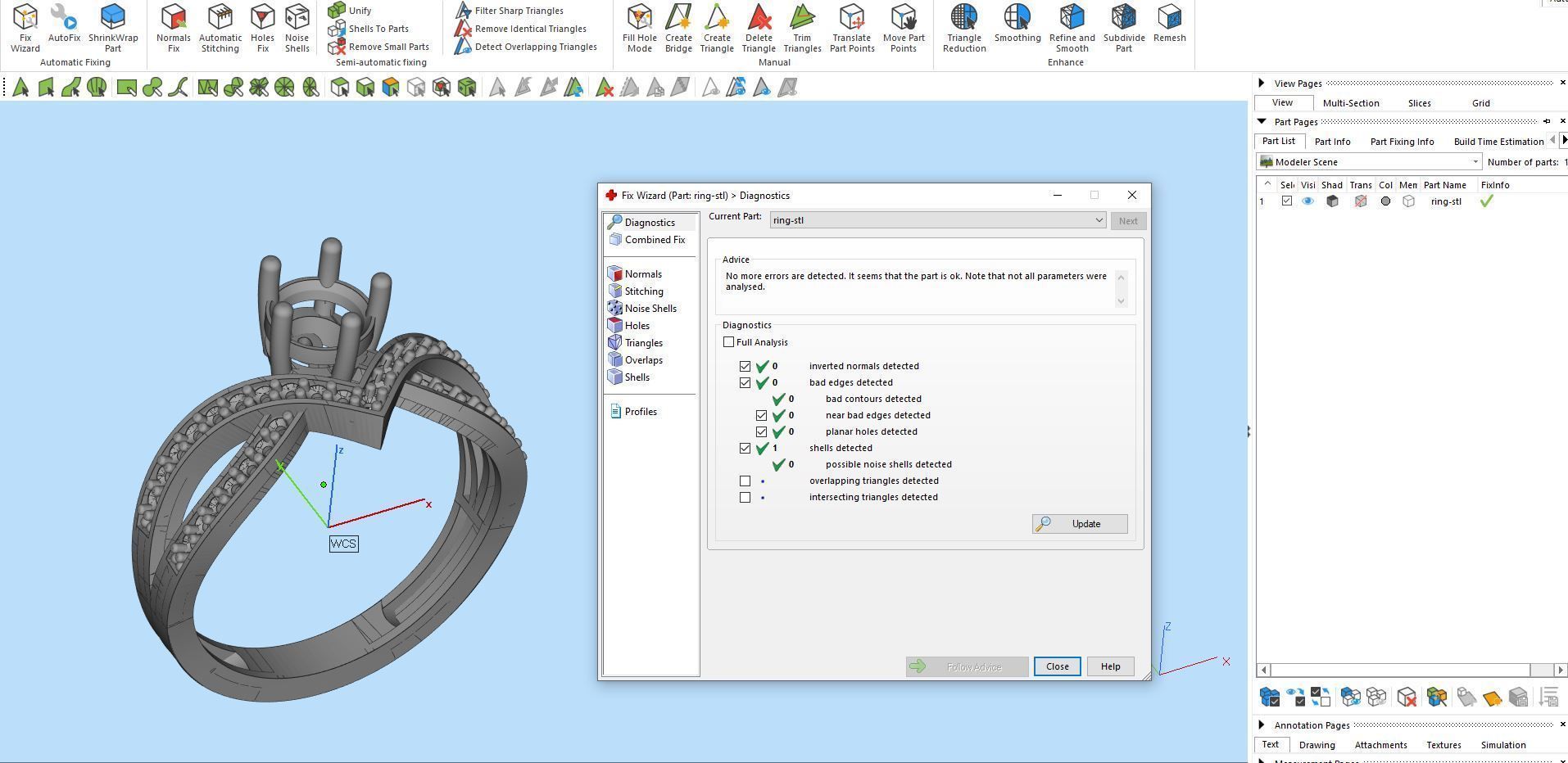Diamond ring round 3D print model_18
