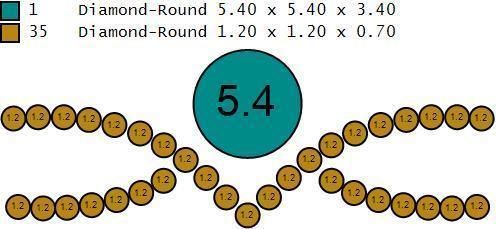 Diamond ring round 3D print model_17