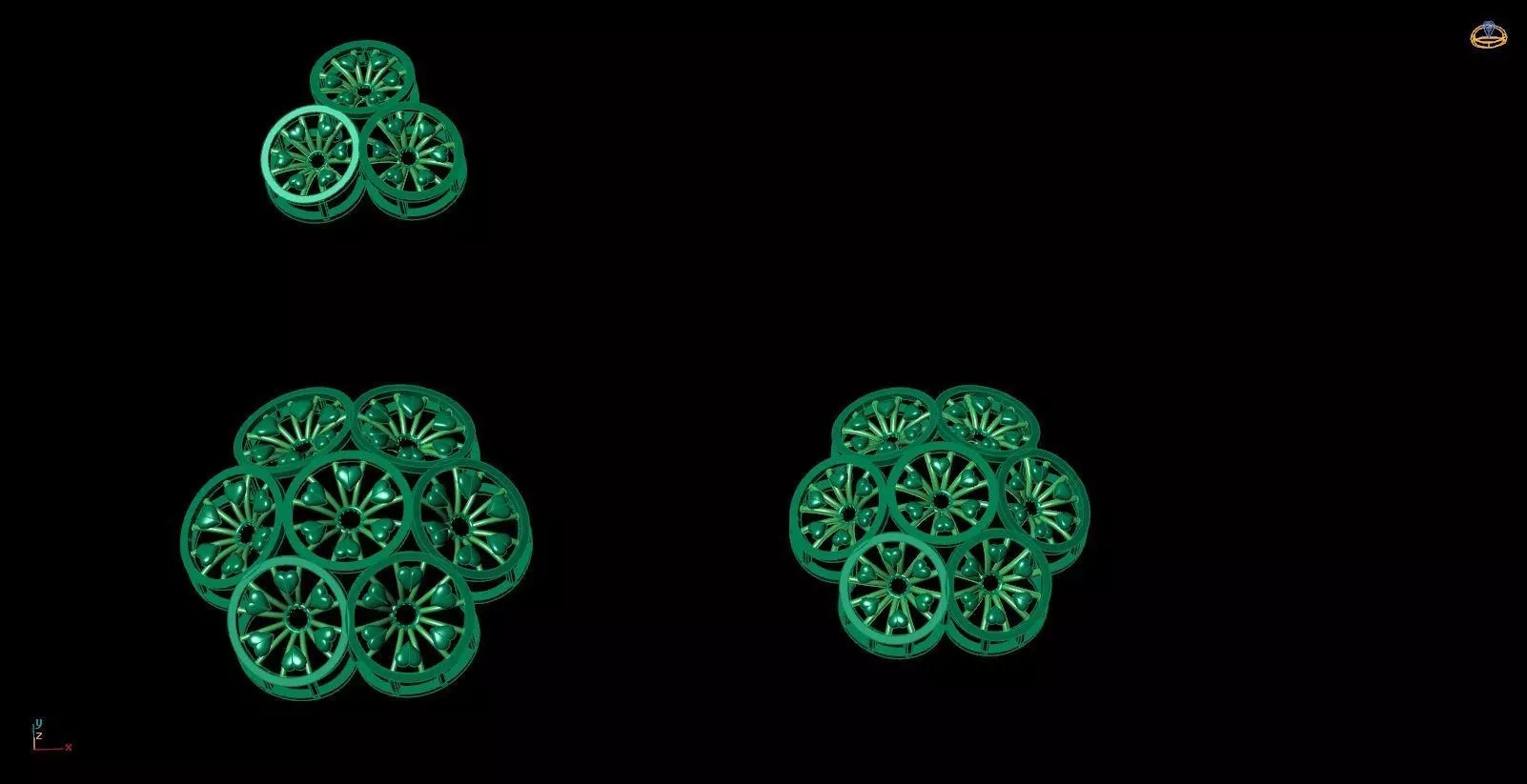 Pendant Set 12 3D print model_0