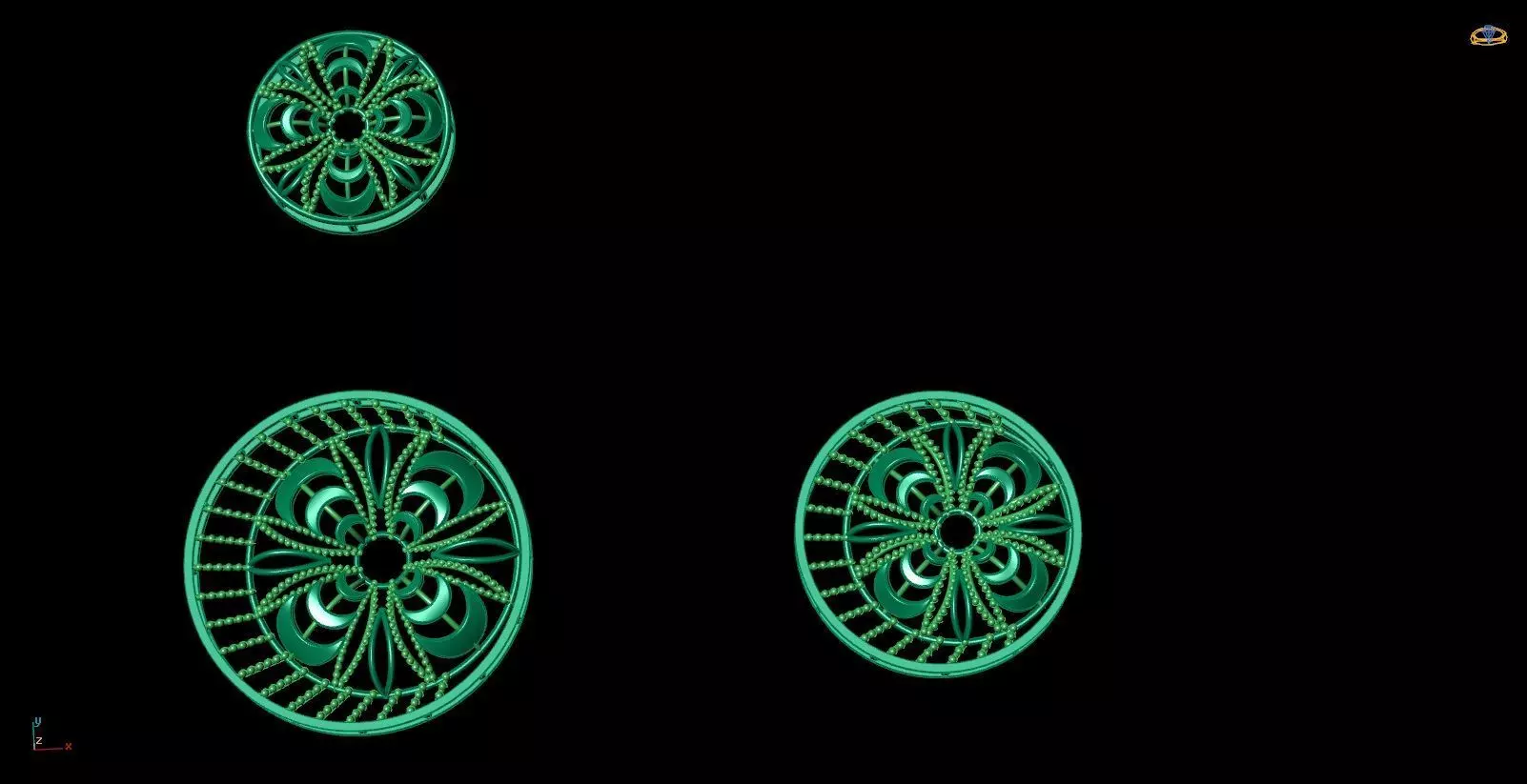 Pendant Set 13 3D print model_0