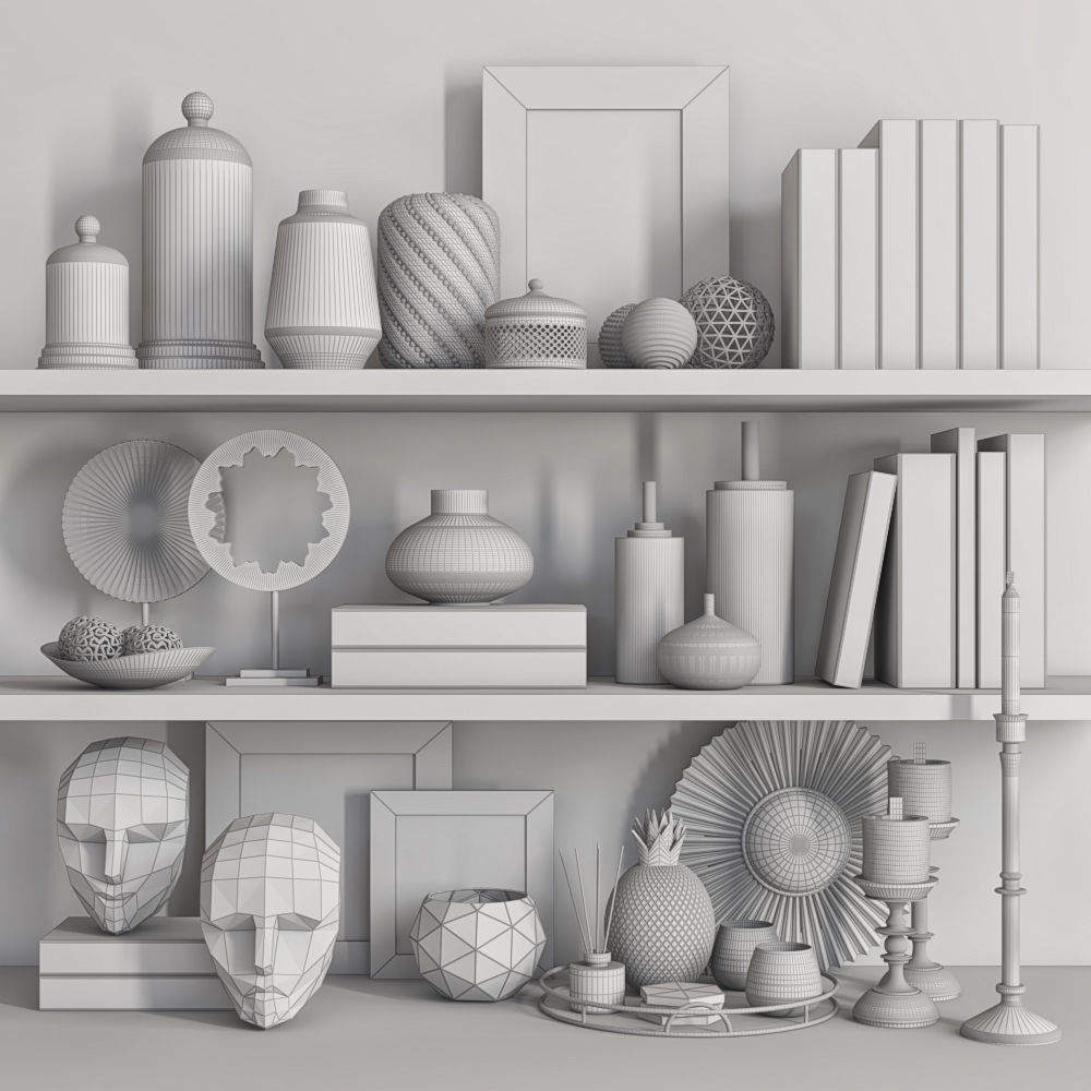 decorative set 29 3D model_3