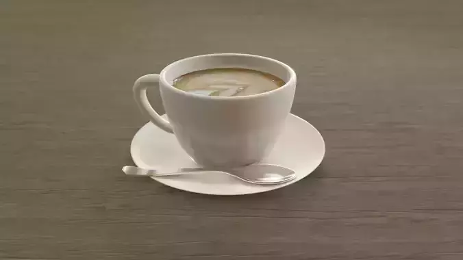 Coffe cup of coffee on wooden table