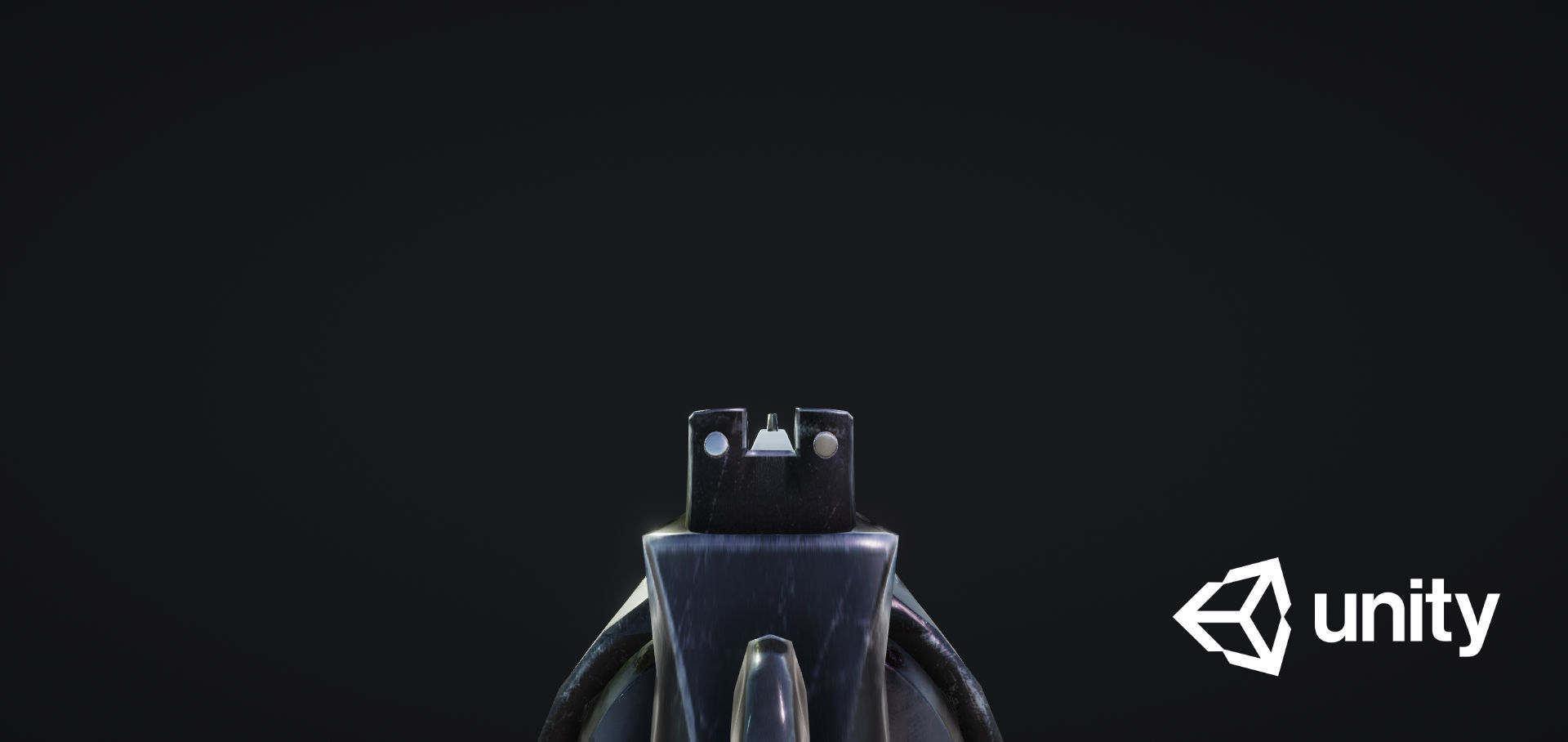 Stylized Grandfather Revolver Low-poly 3D model_10