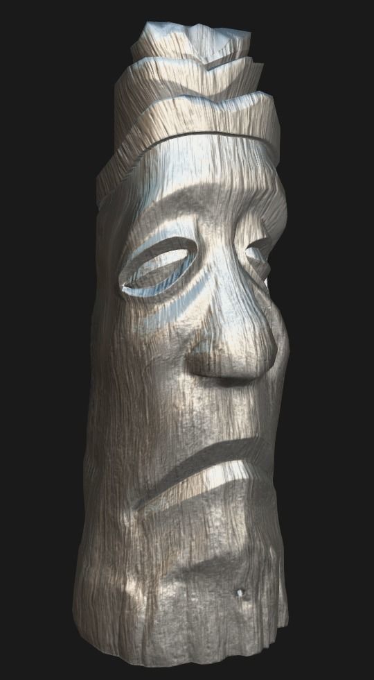 Jangseung-Korean totem pole 3D model_2