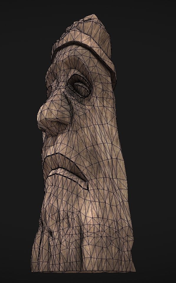 Jangseung-Korean totem pole 3D model_8