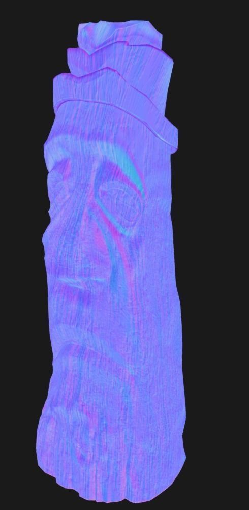 Jangseung-Korean totem pole 3D model_10