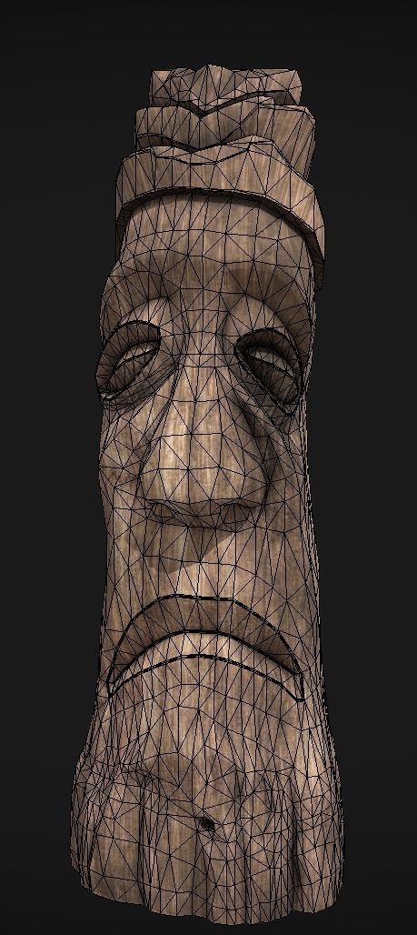 Jangseung-Korean totem pole 3D model_7