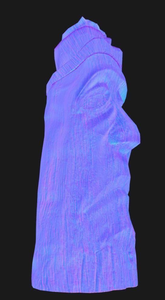 Jangseung-Korean totem pole 3D model_11