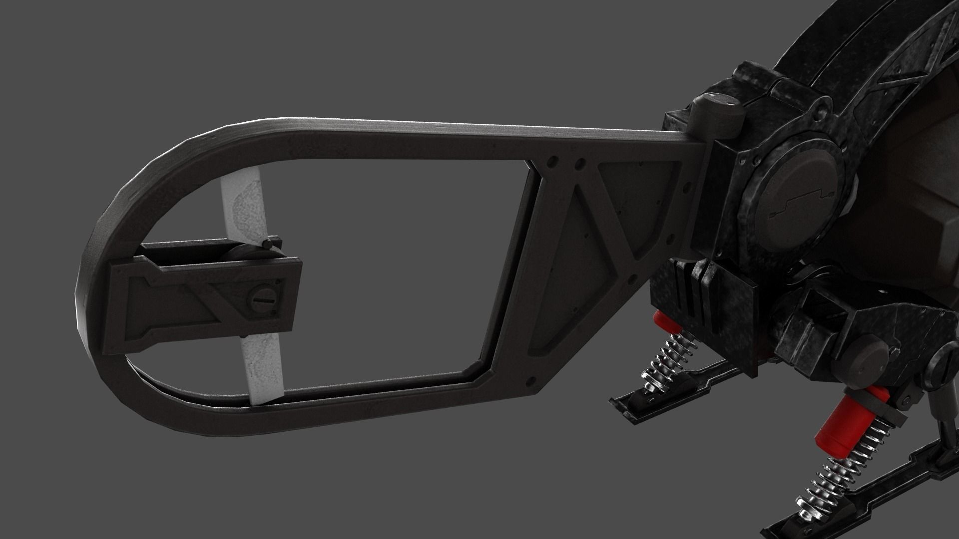 Copter Drone Low-poly 3D model_11