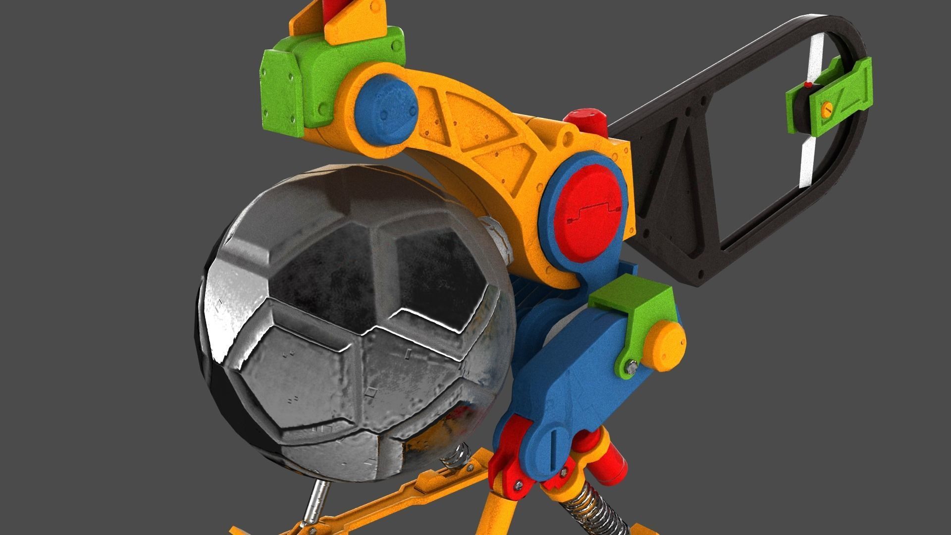 Copter Drone Low-poly 3D model_22