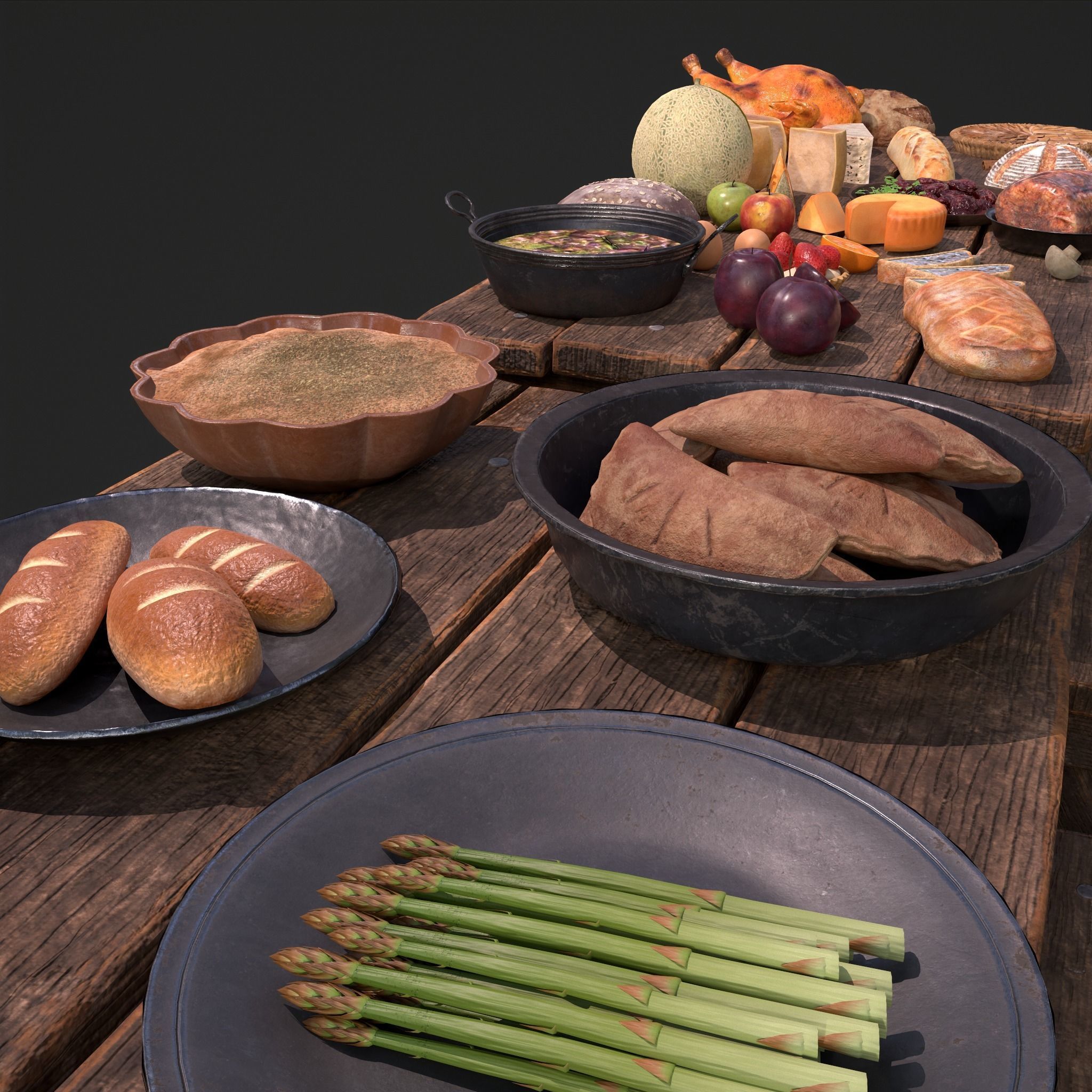 Medieval Double Picnic Feast Collection  _13