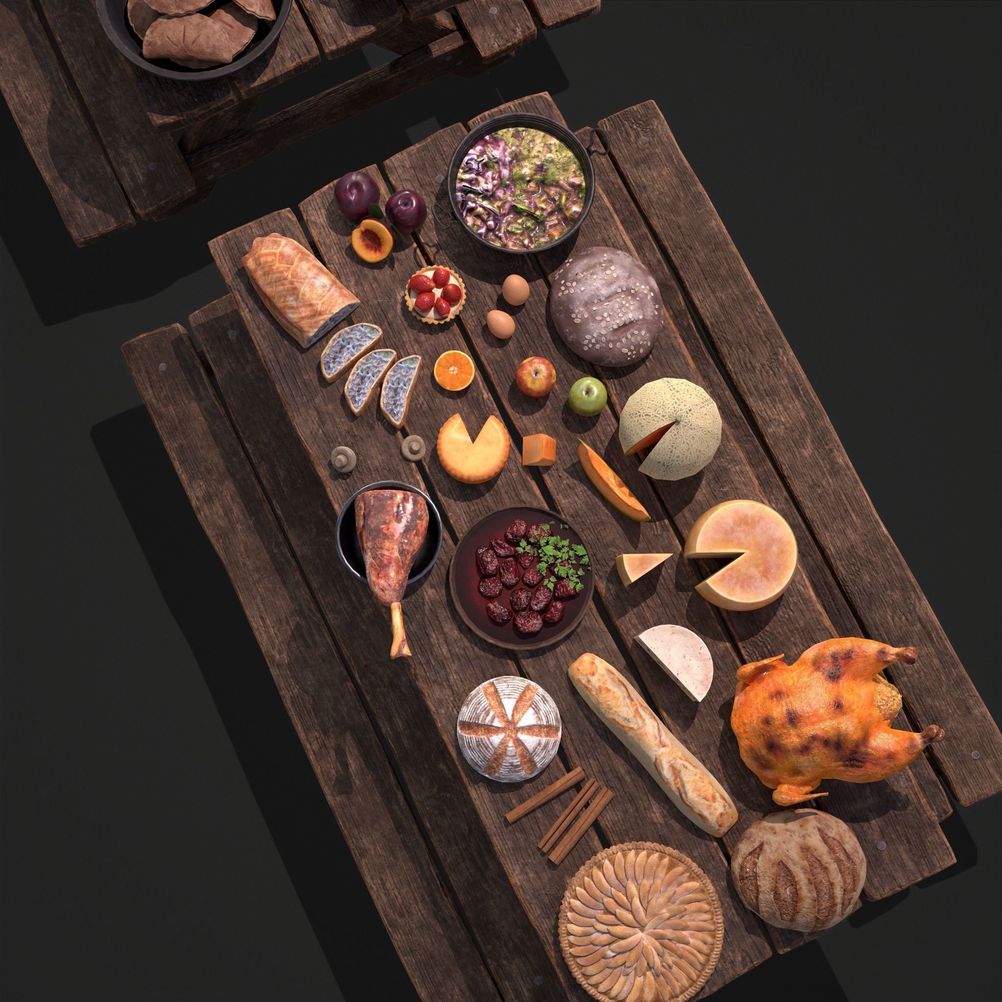 Medieval Double Picnic Feast Collection  _17
