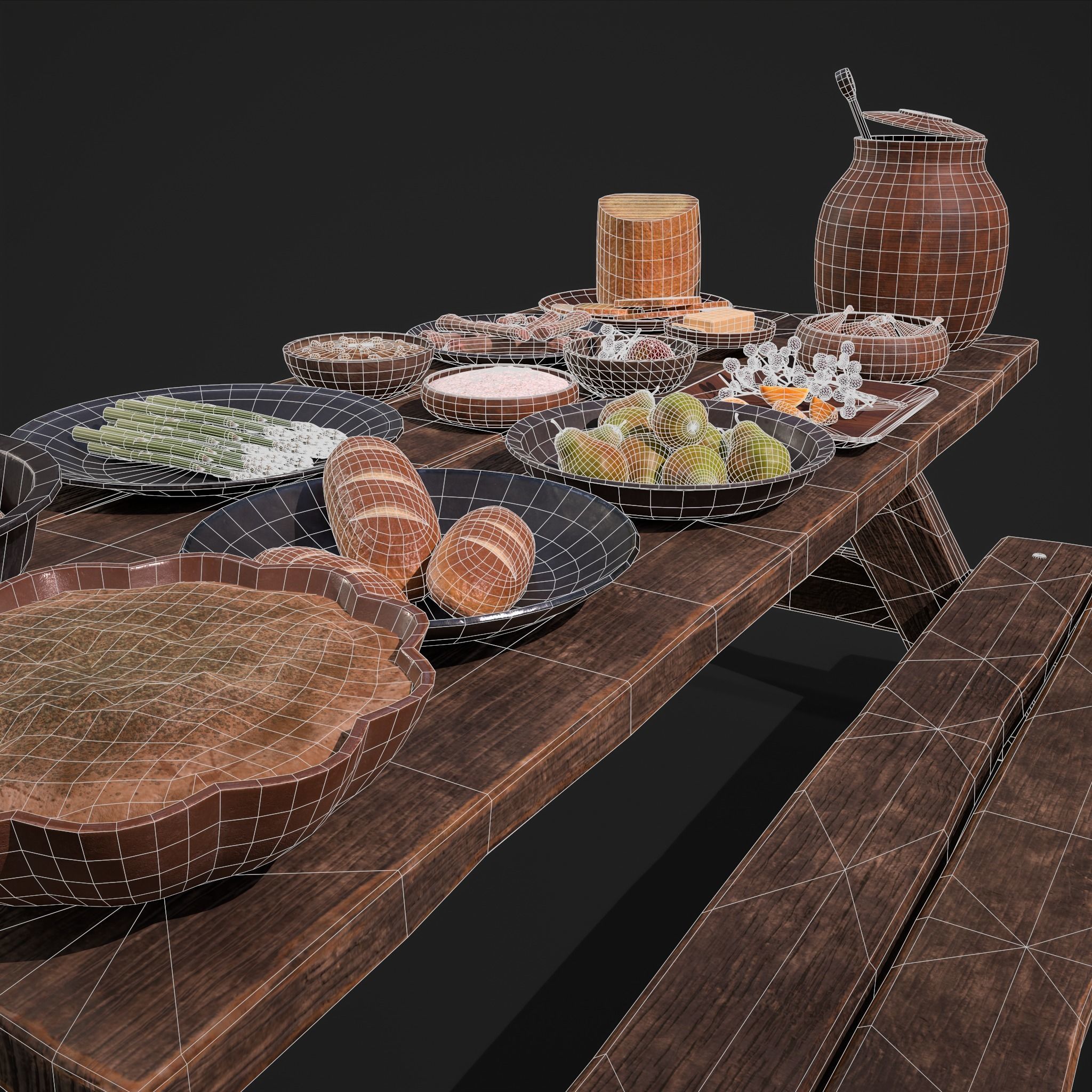 Medieval Double Picnic Feast Collection  _48