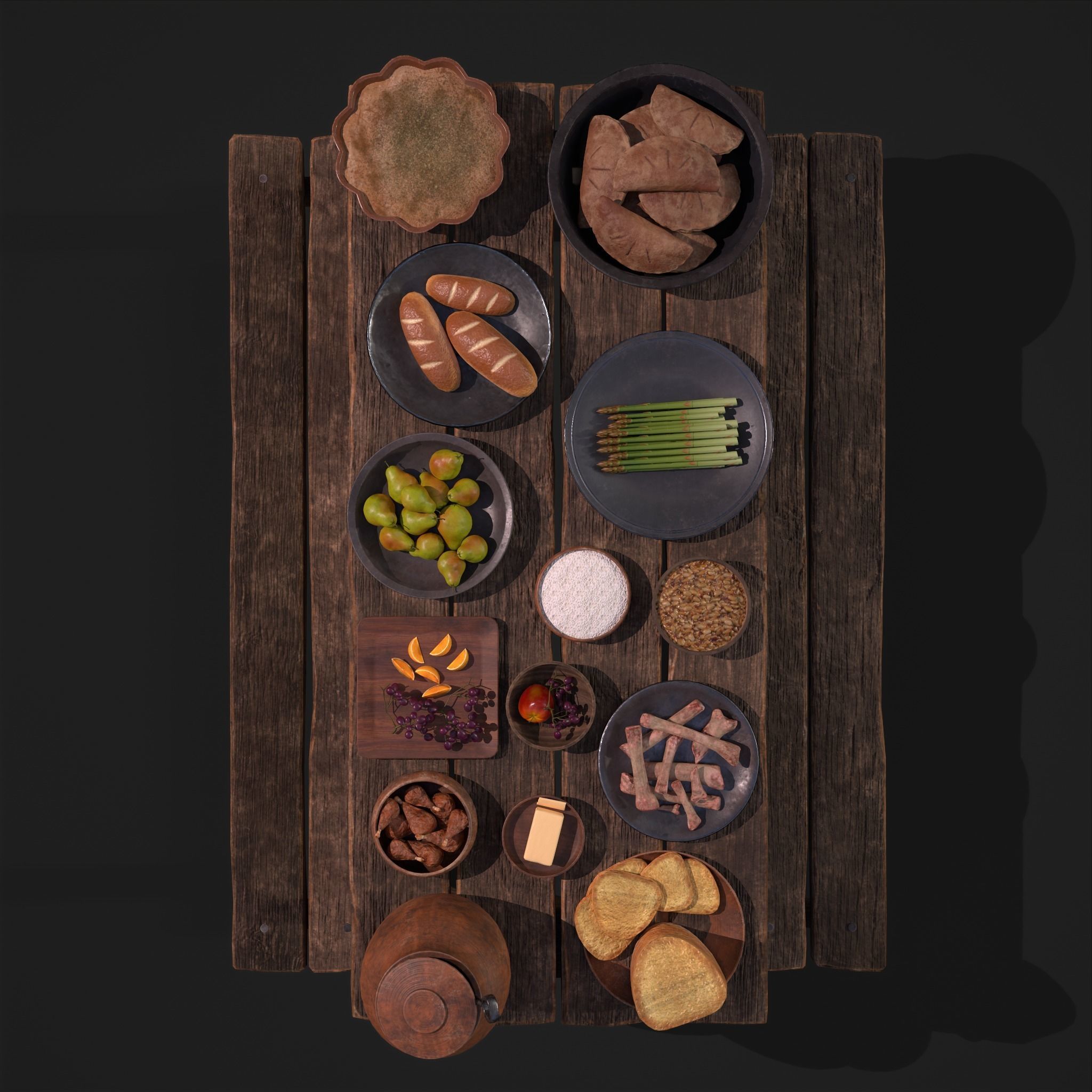 Medieval Double Picnic Feast Collection  _55