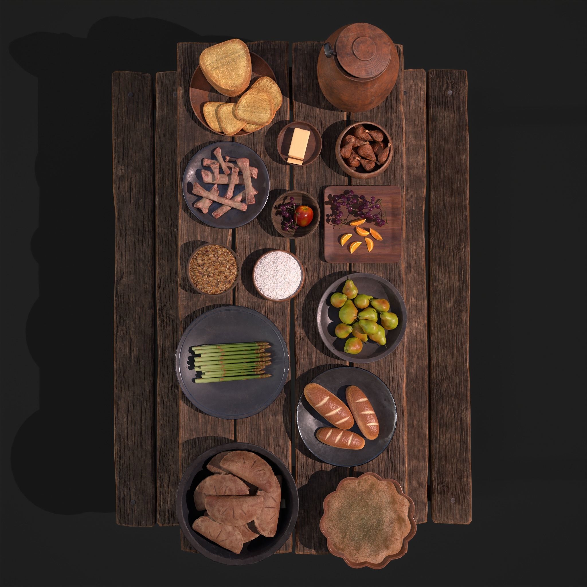 Medieval Double Picnic Feast Collection  _41
