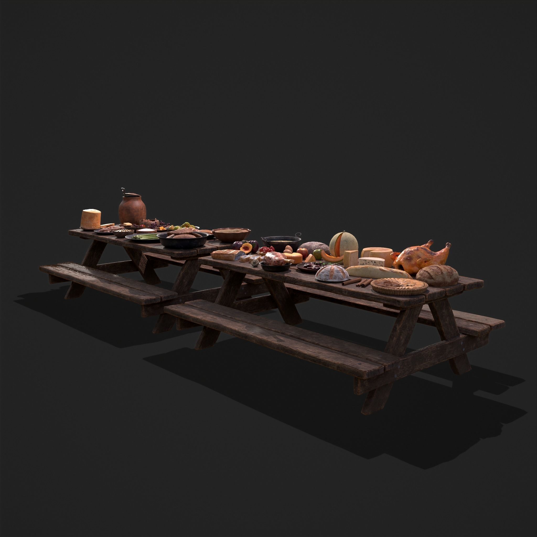 Medieval Double Picnic Feast Collection  _29