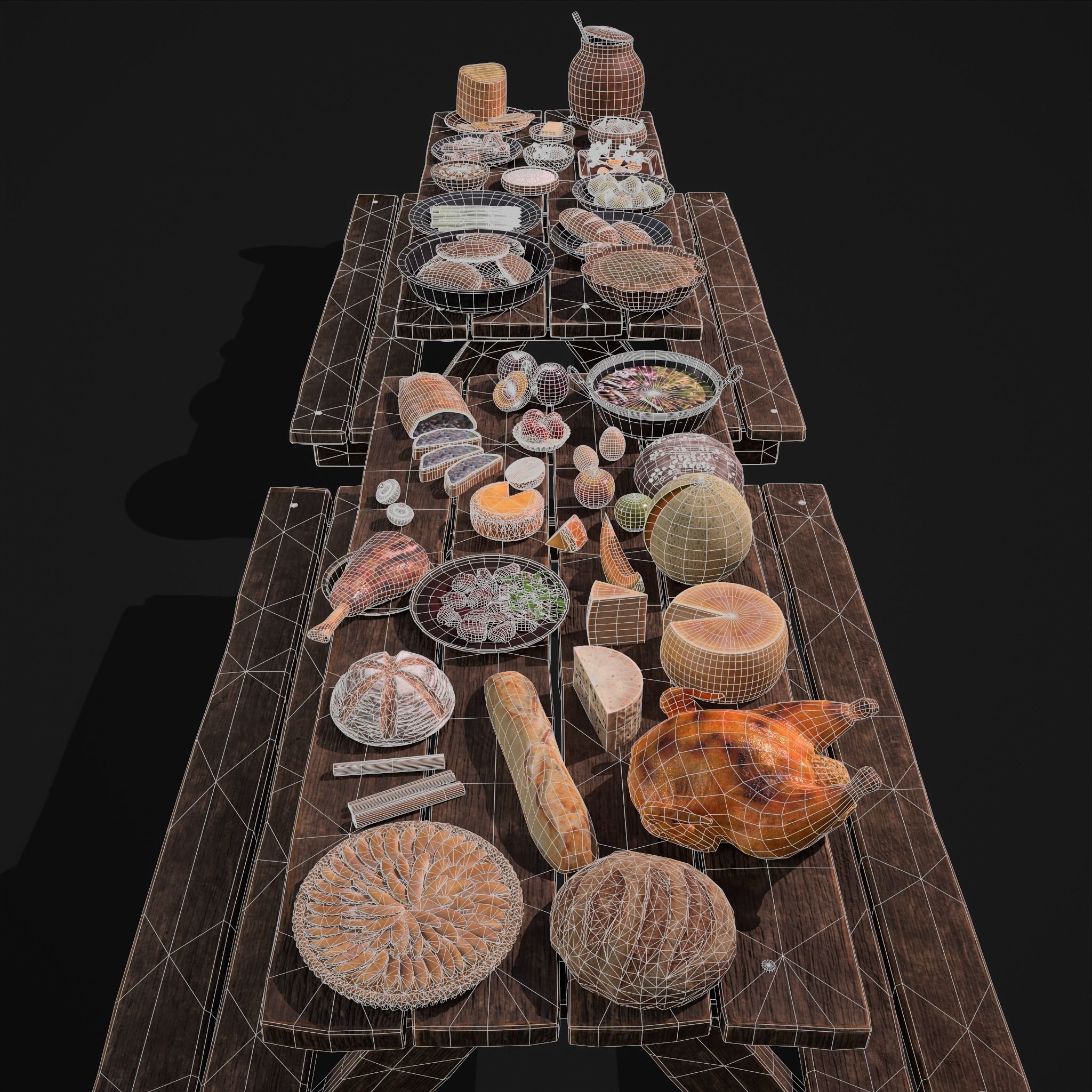 Medieval Double Picnic Feast Collection  _6