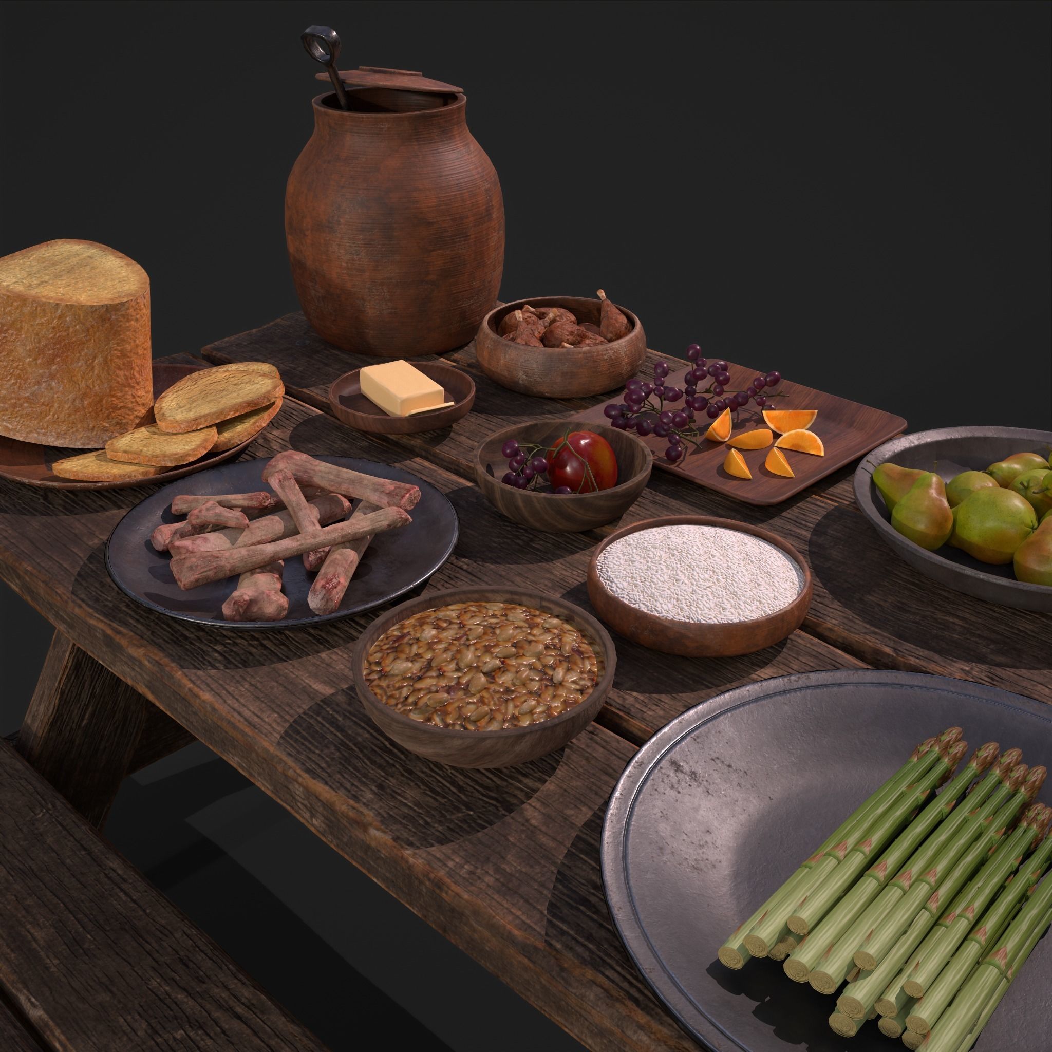 Medieval Double Picnic Feast Collection  _43