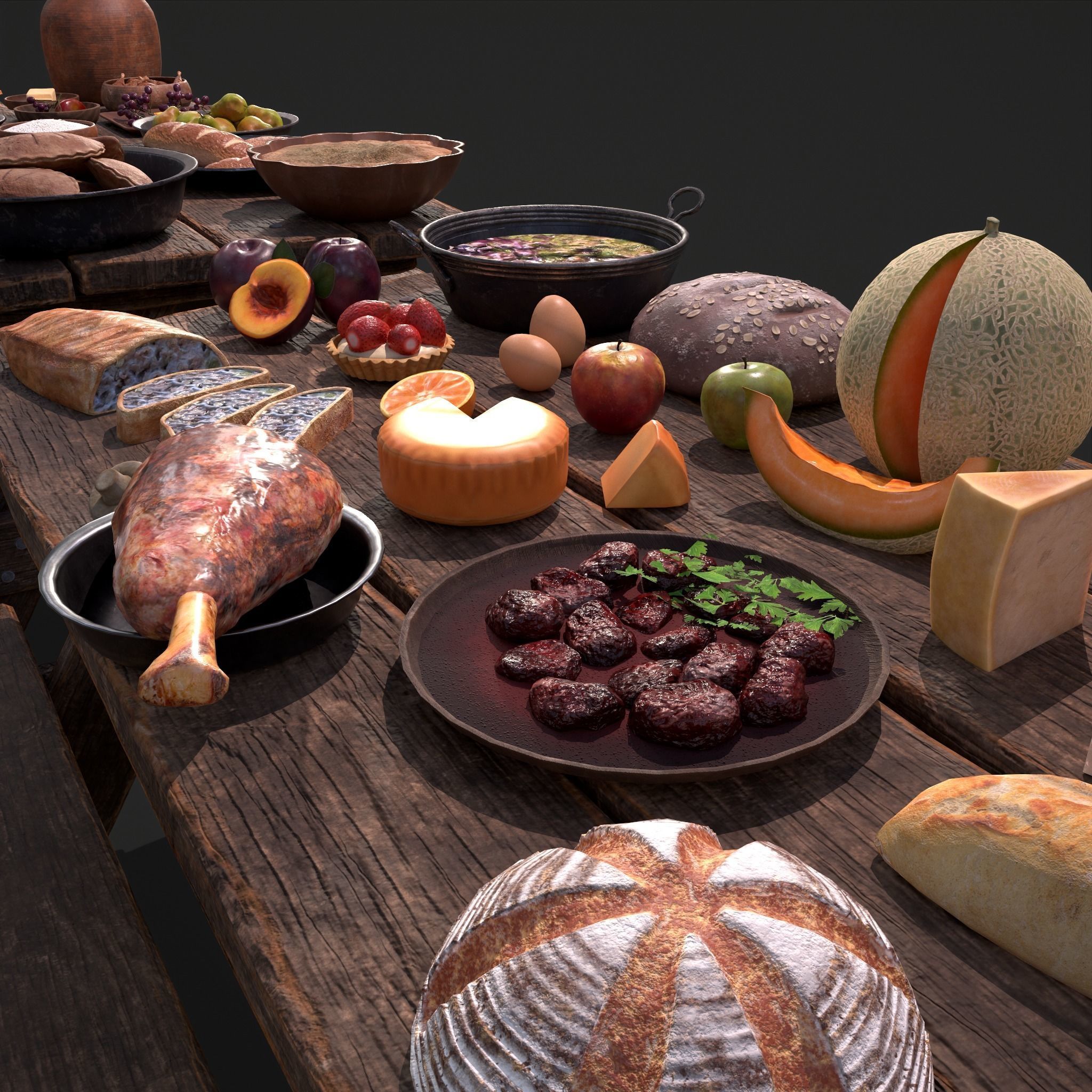 Medieval Double Picnic Feast Collection  _15