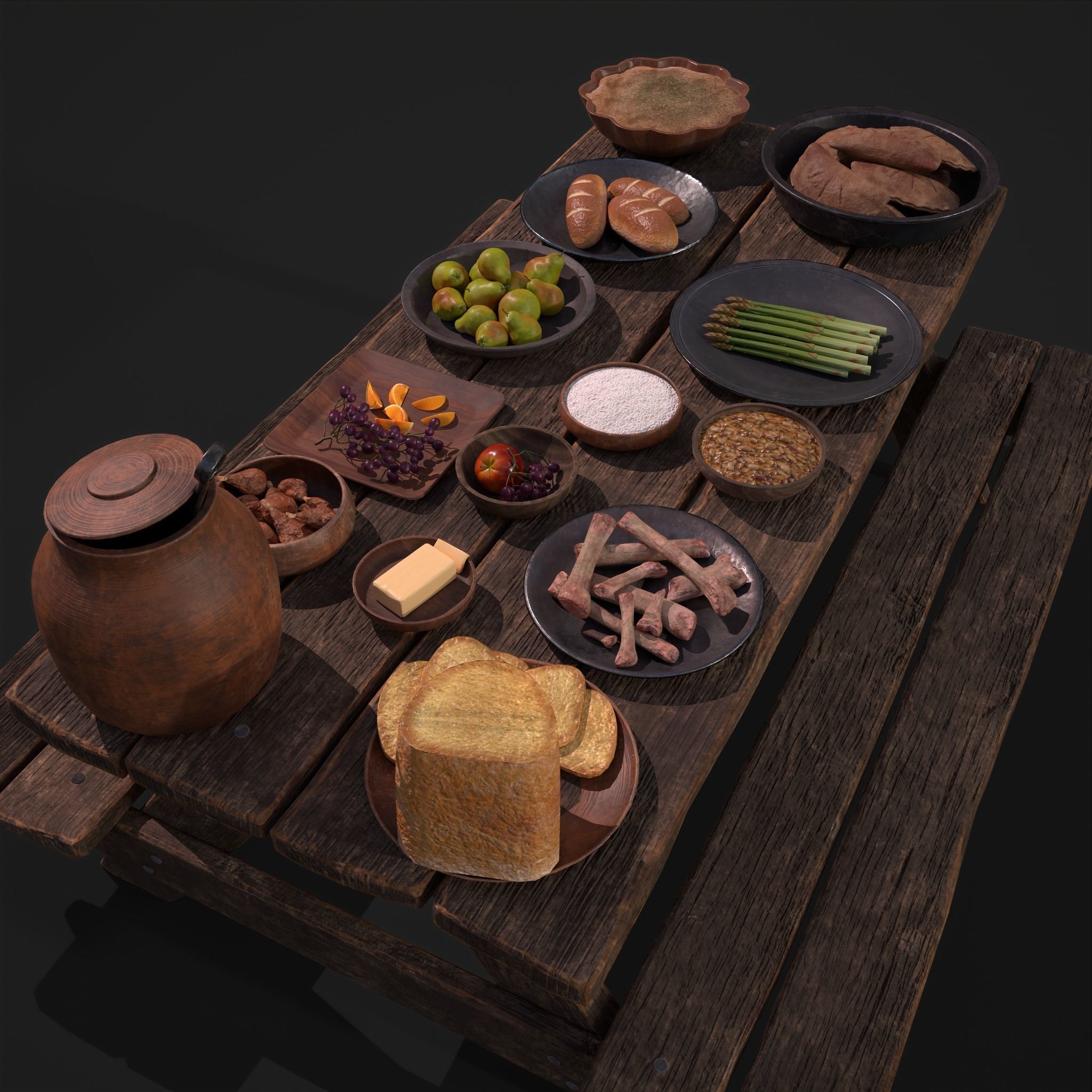 Medieval Double Picnic Feast Collection  _53