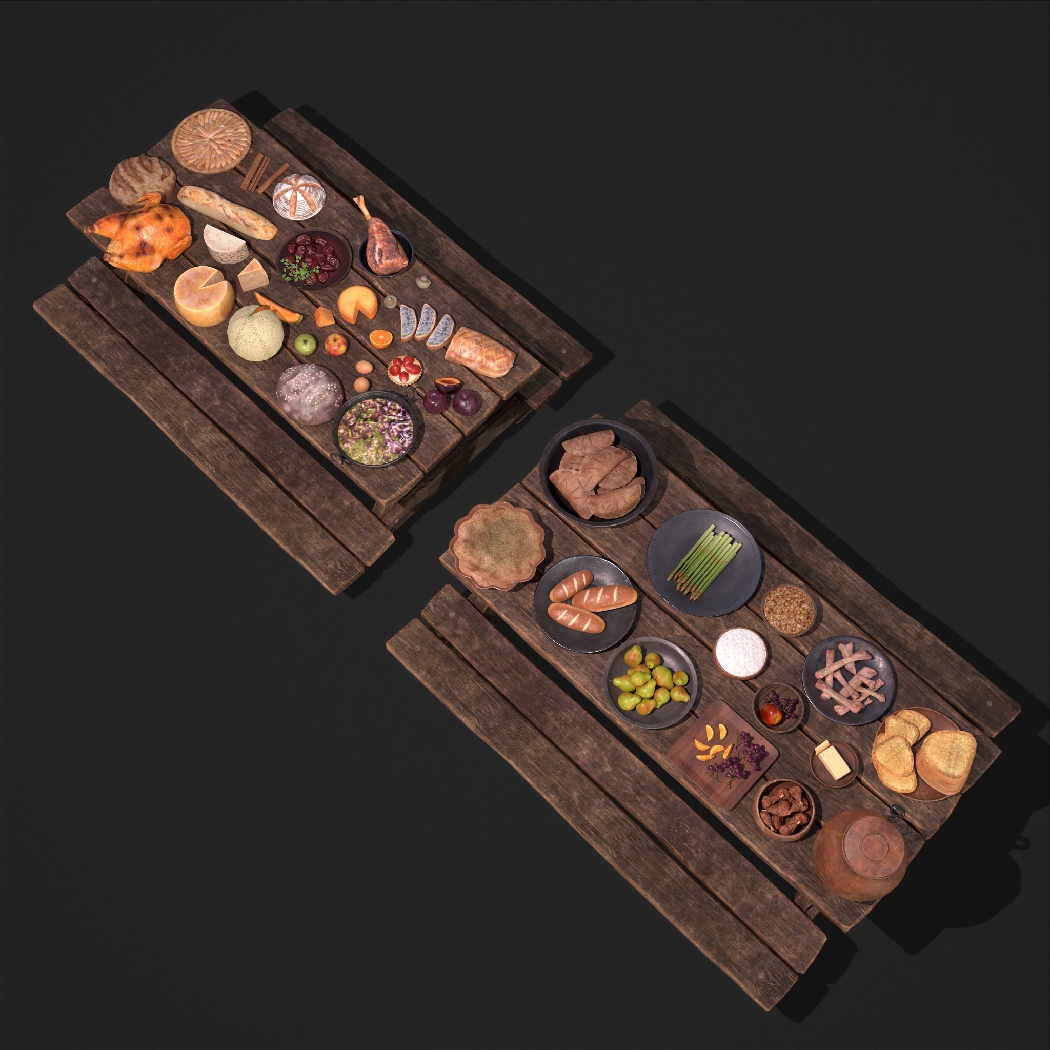 Medieval Double Picnic Feast Collection  _22