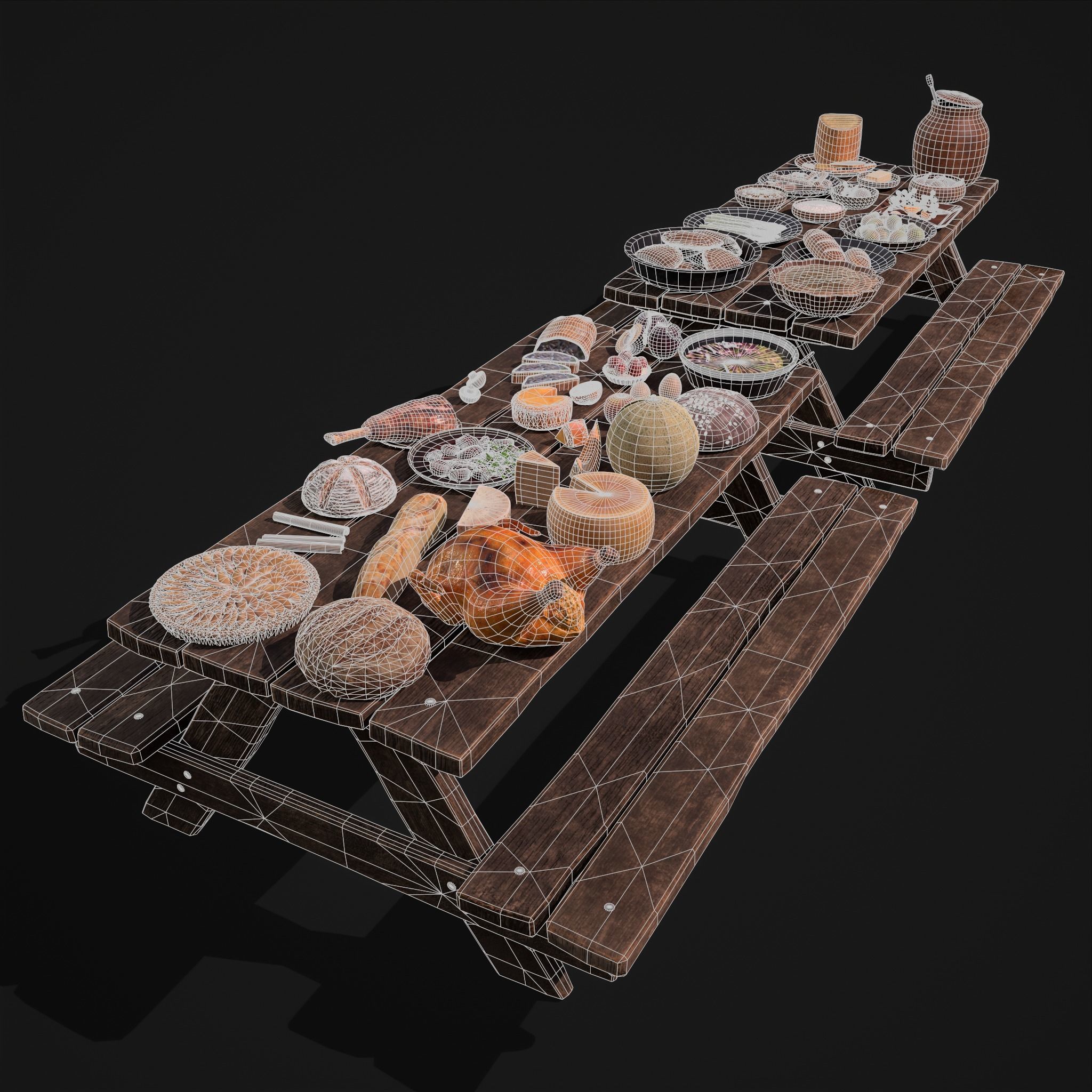 Medieval Double Picnic Feast Collection  _8