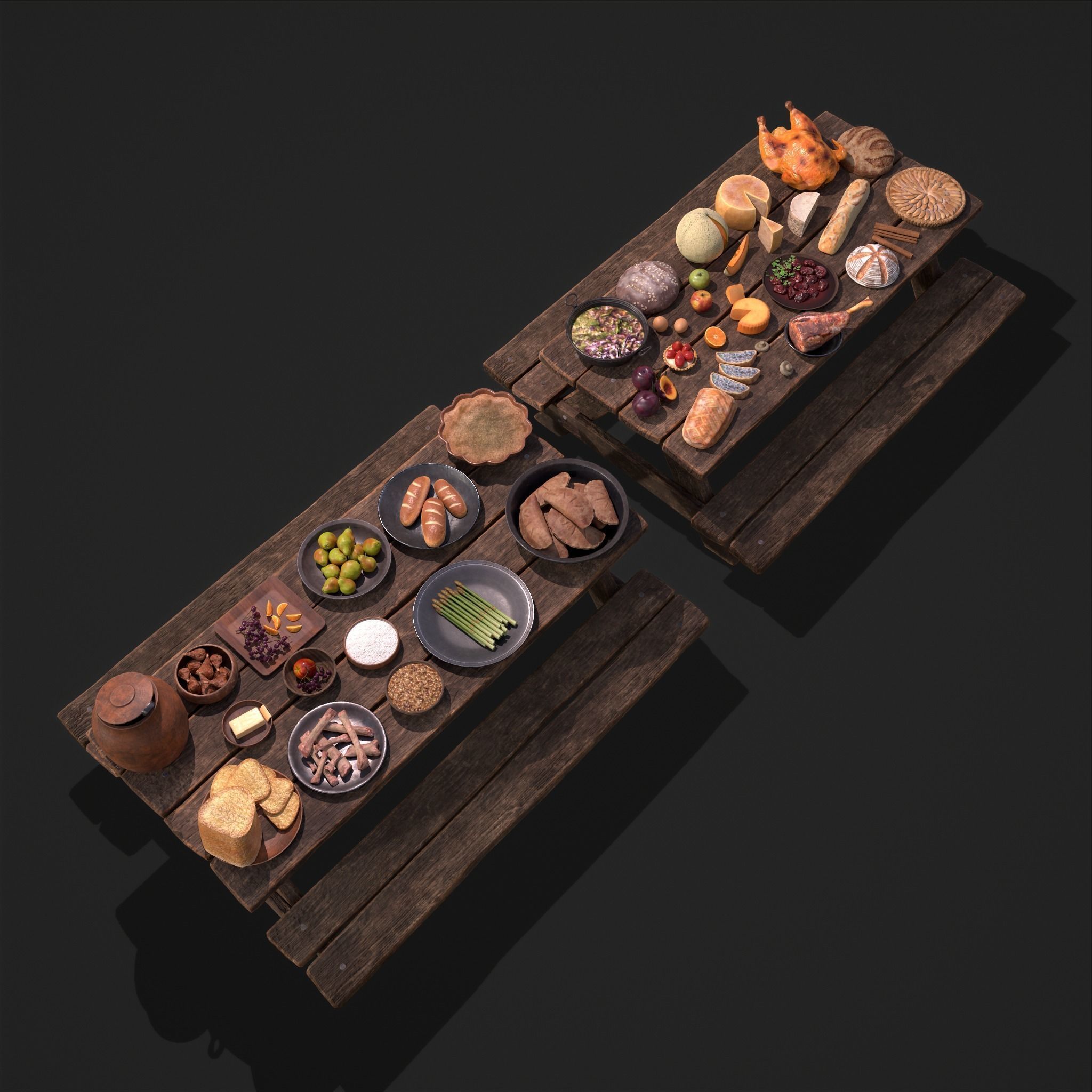 Medieval Double Picnic Feast Collection  _20