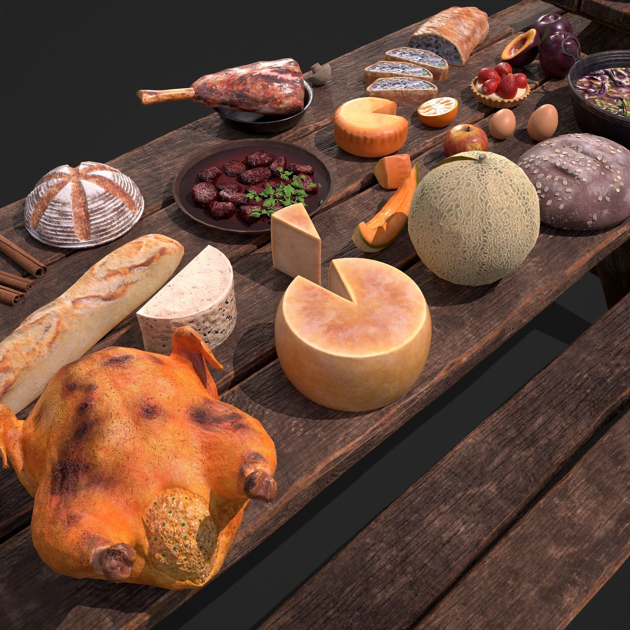 Medieval Double Picnic Feast Collection  _32