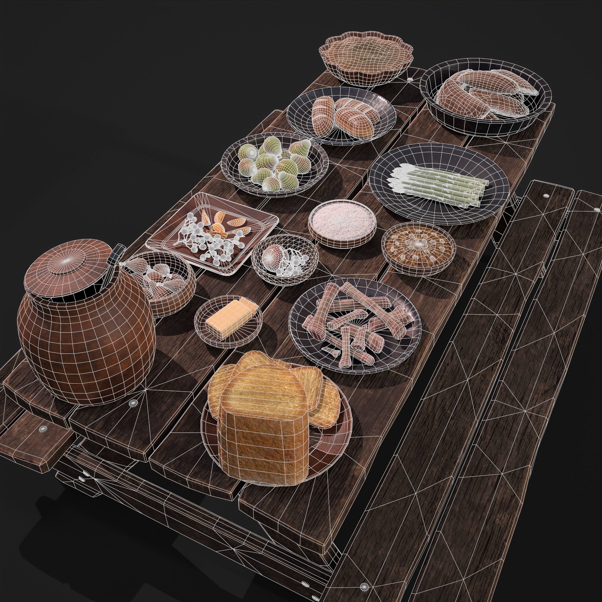 Medieval Double Picnic Feast Collection  _54