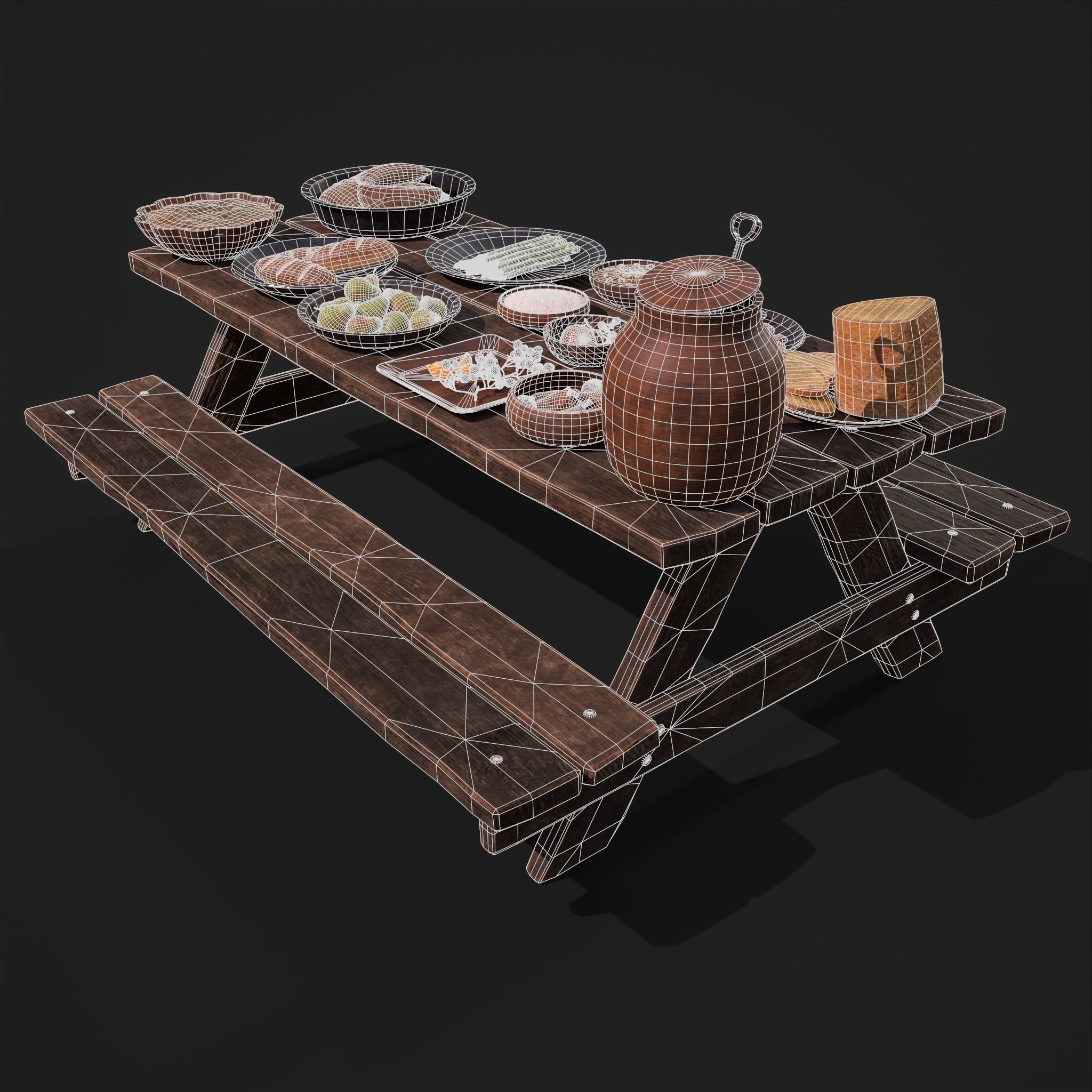 Medieval Double Picnic Feast Collection  _50