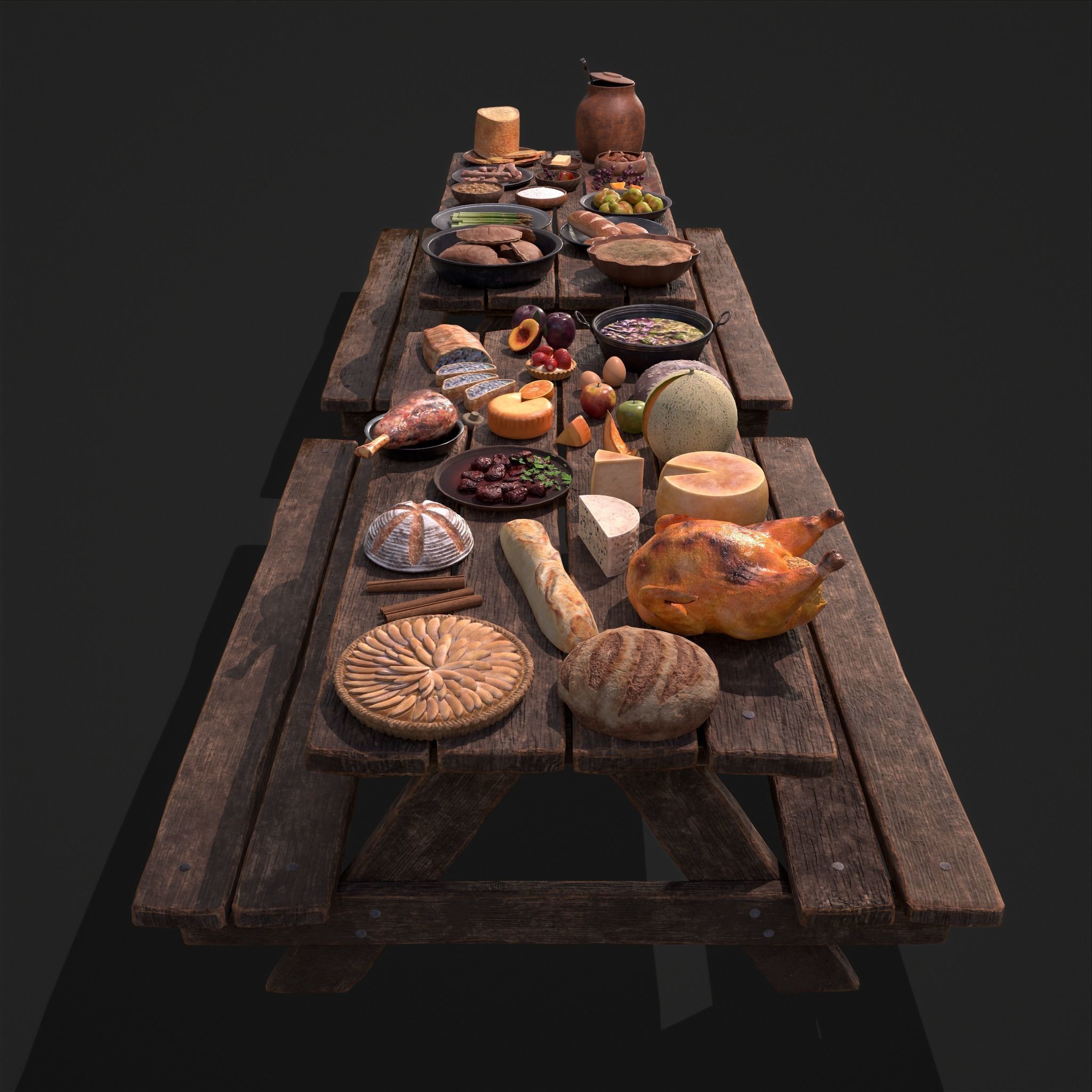 Medieval Double Picnic Feast Collection  _23