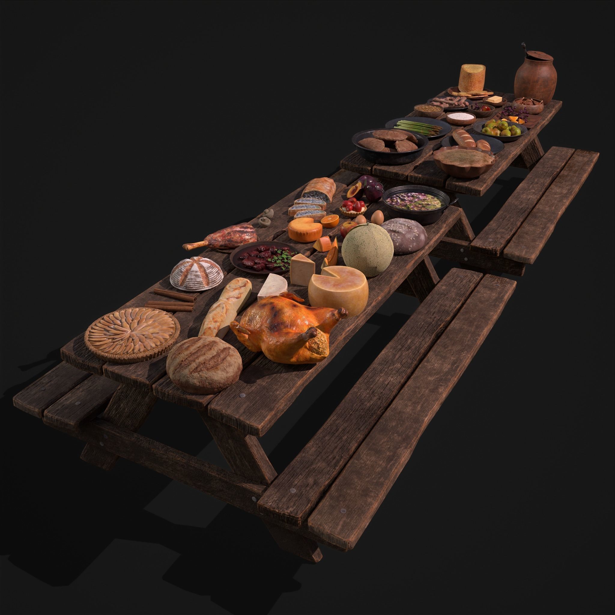 Medieval Double Picnic Feast Collection  _7