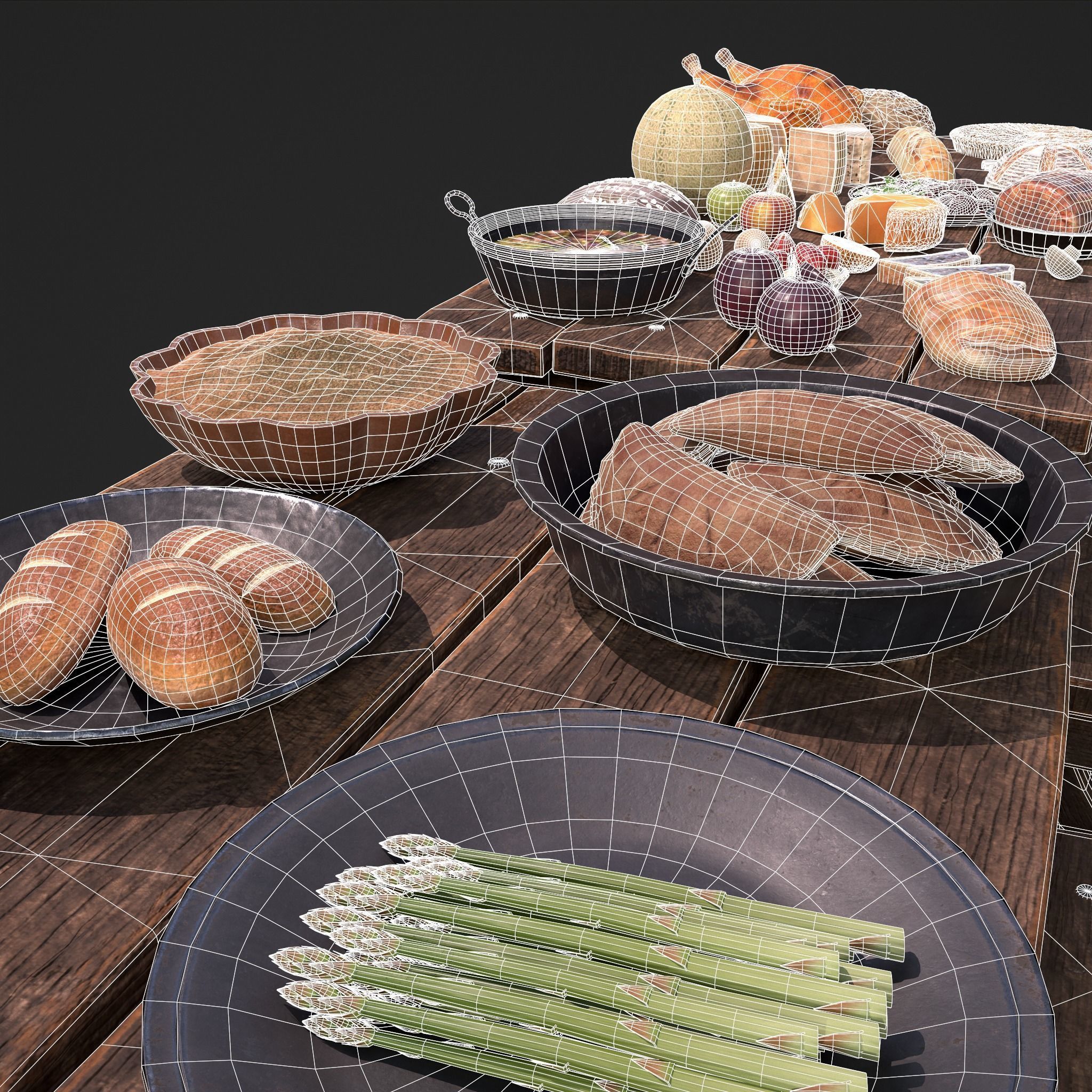 Medieval Double Picnic Feast Collection  _14