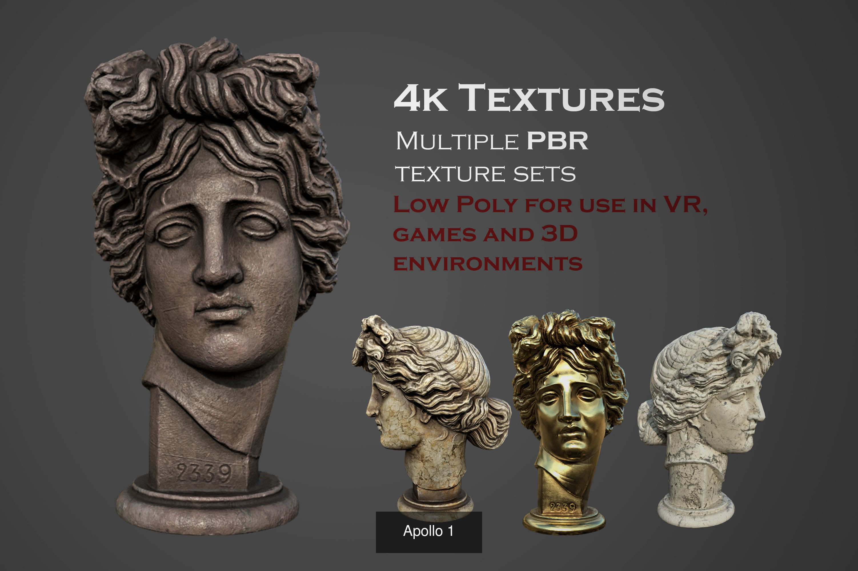 Apollo statues models collection _1